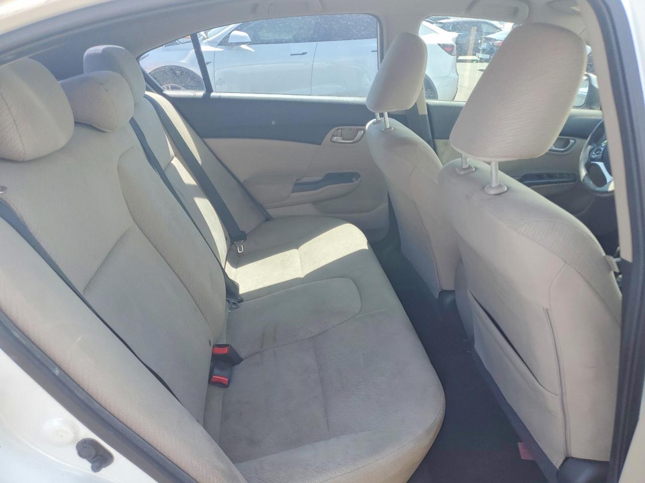 2013 Honda Civic Lx White vin: 19XFB2F58DE232569