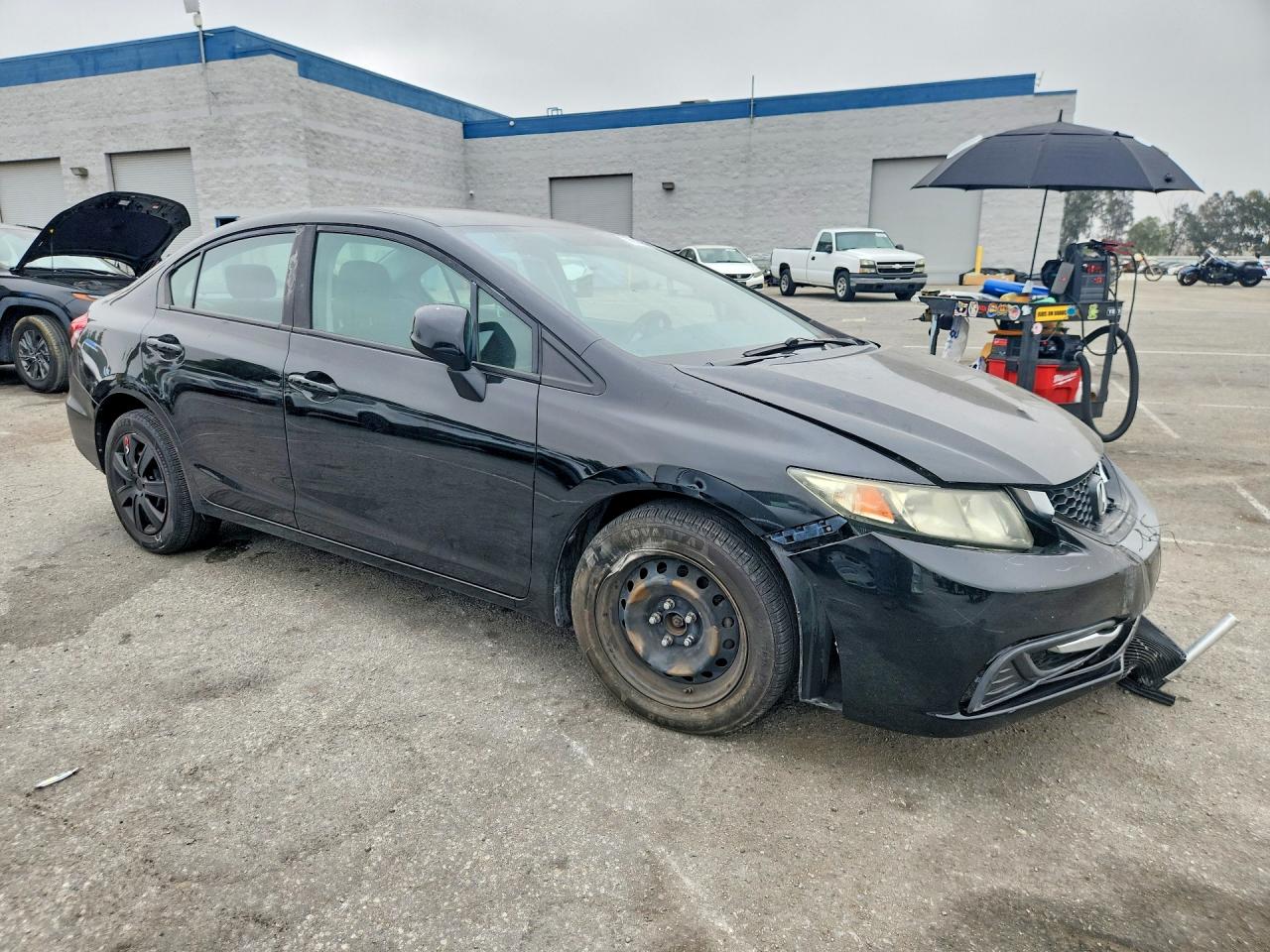 2013 Honda Civic Lx Black vin: 19XFB2F58DE235939