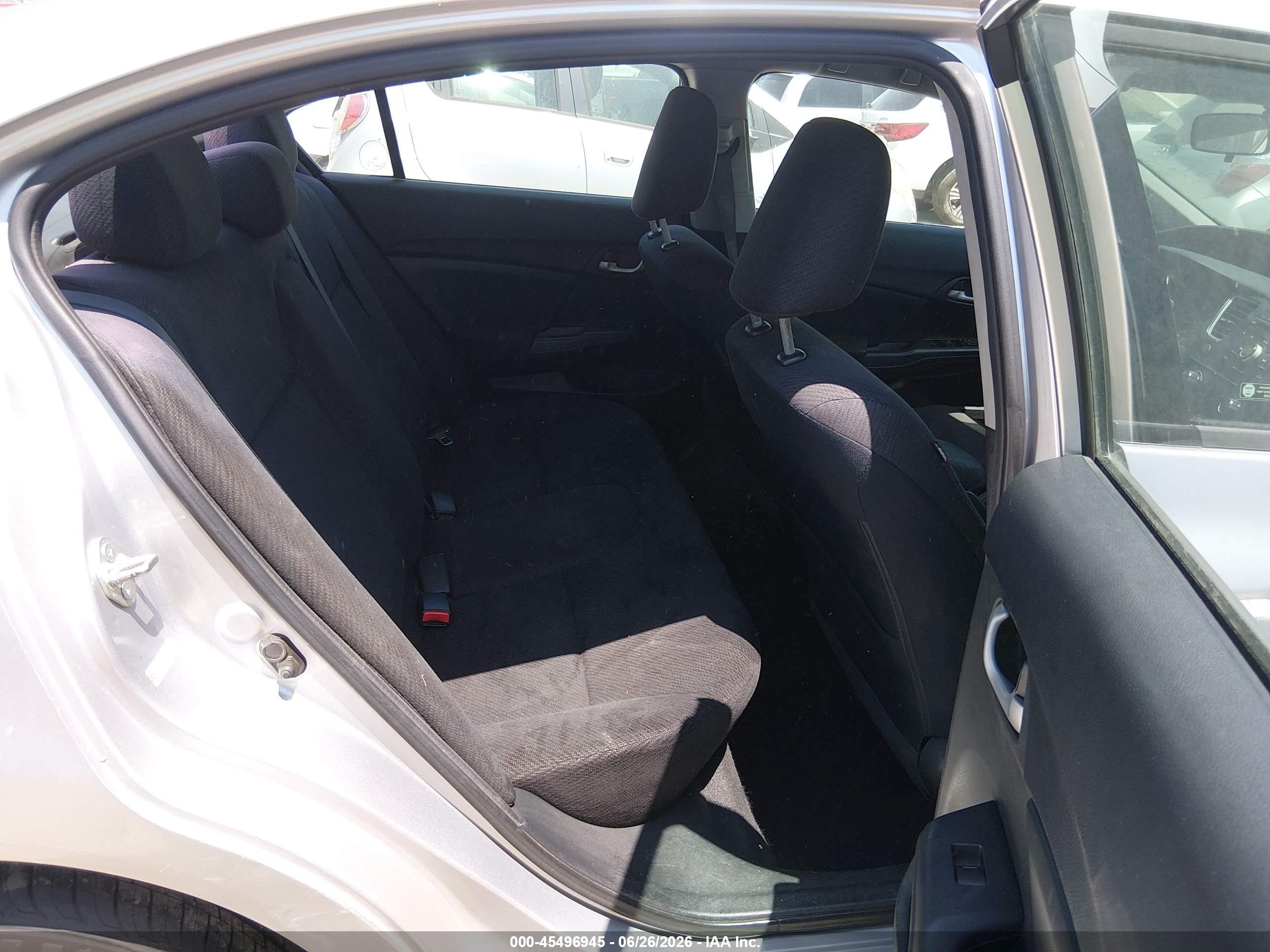2013 Honda Civic Lx Silver vin: 19XFB2F58DE236492