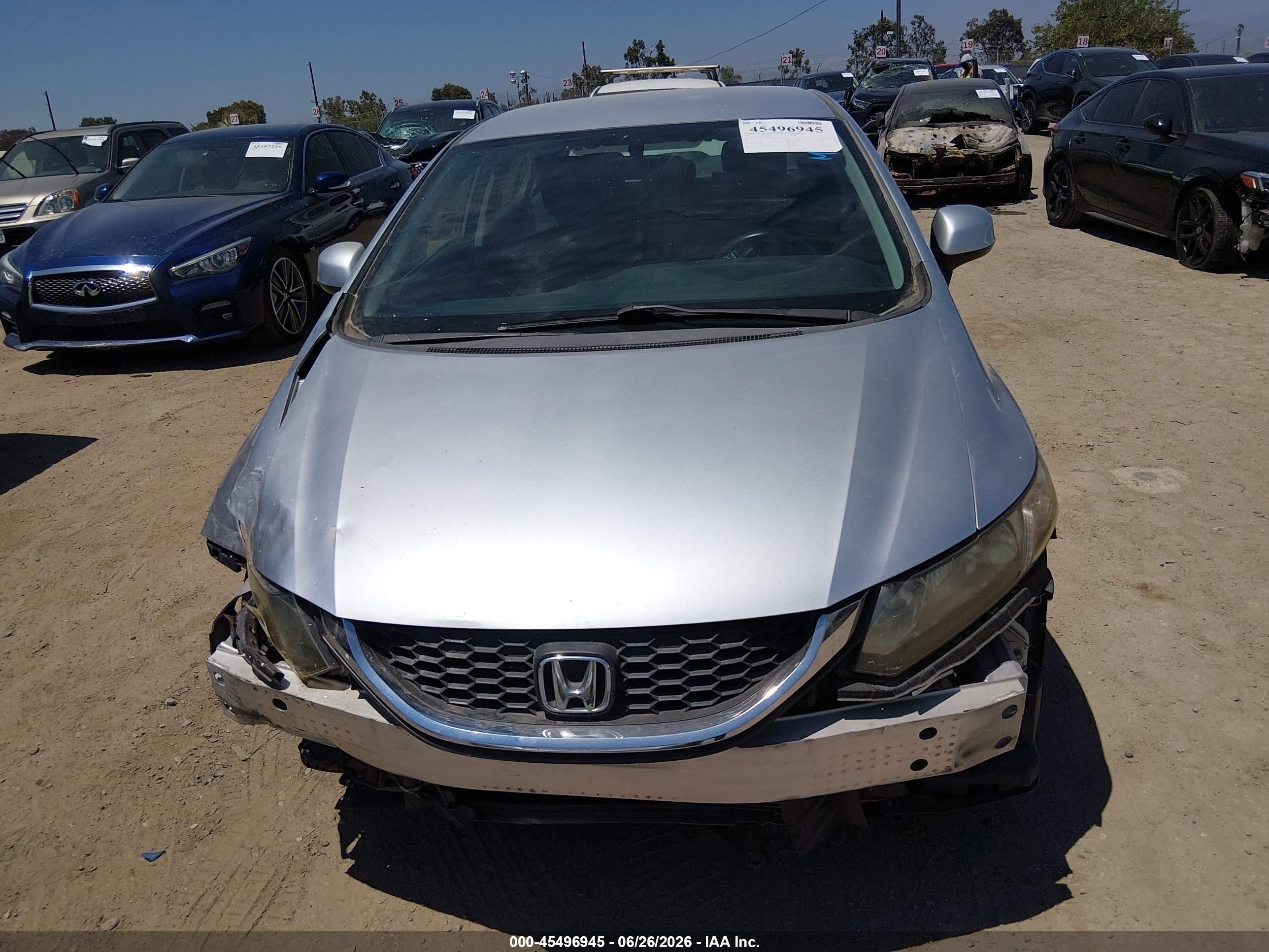 2013 Honda Civic Lx Silver vin: 19XFB2F58DE236492