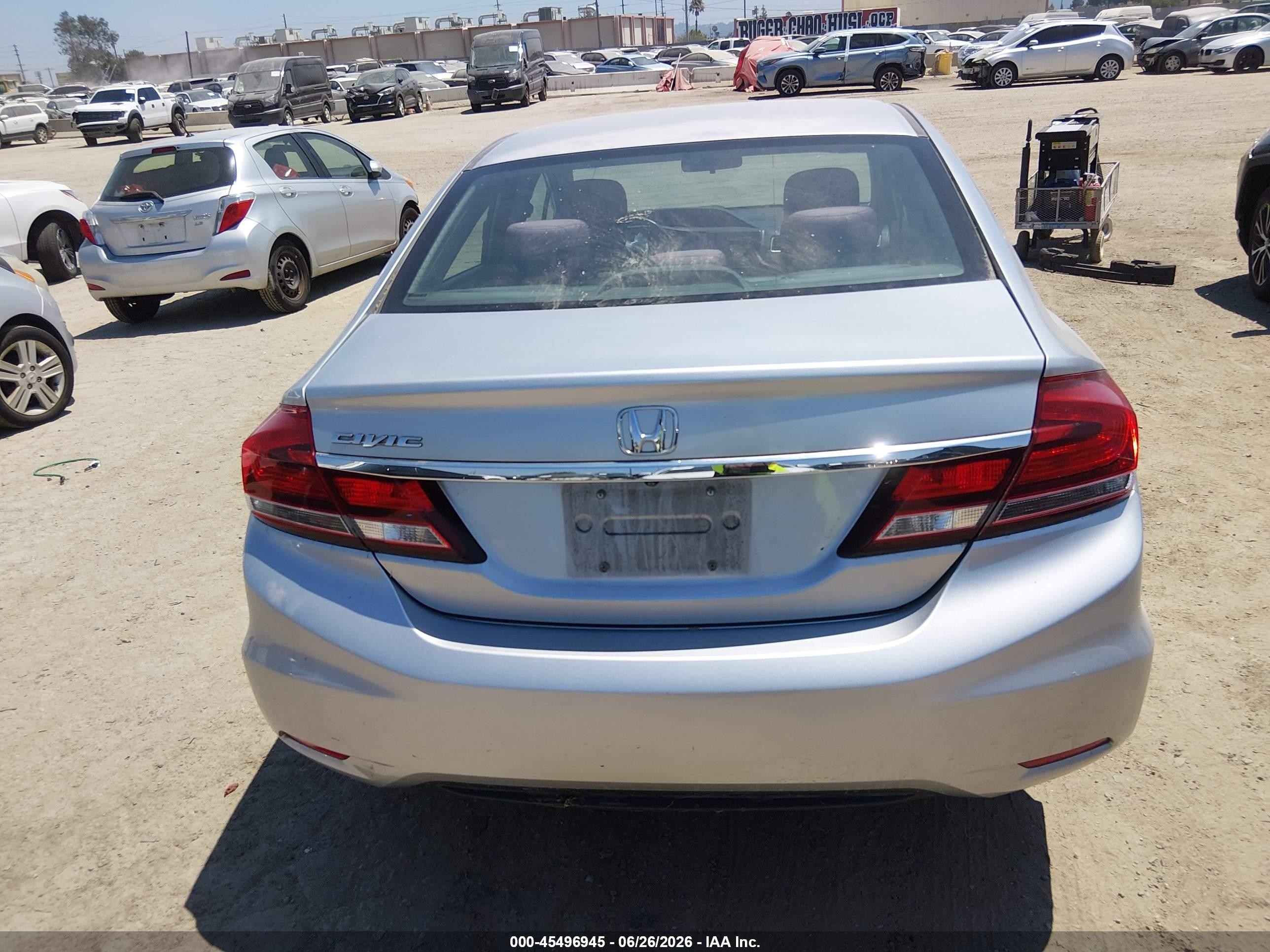 2013 Honda Civic Lx Silver vin: 19XFB2F58DE236492