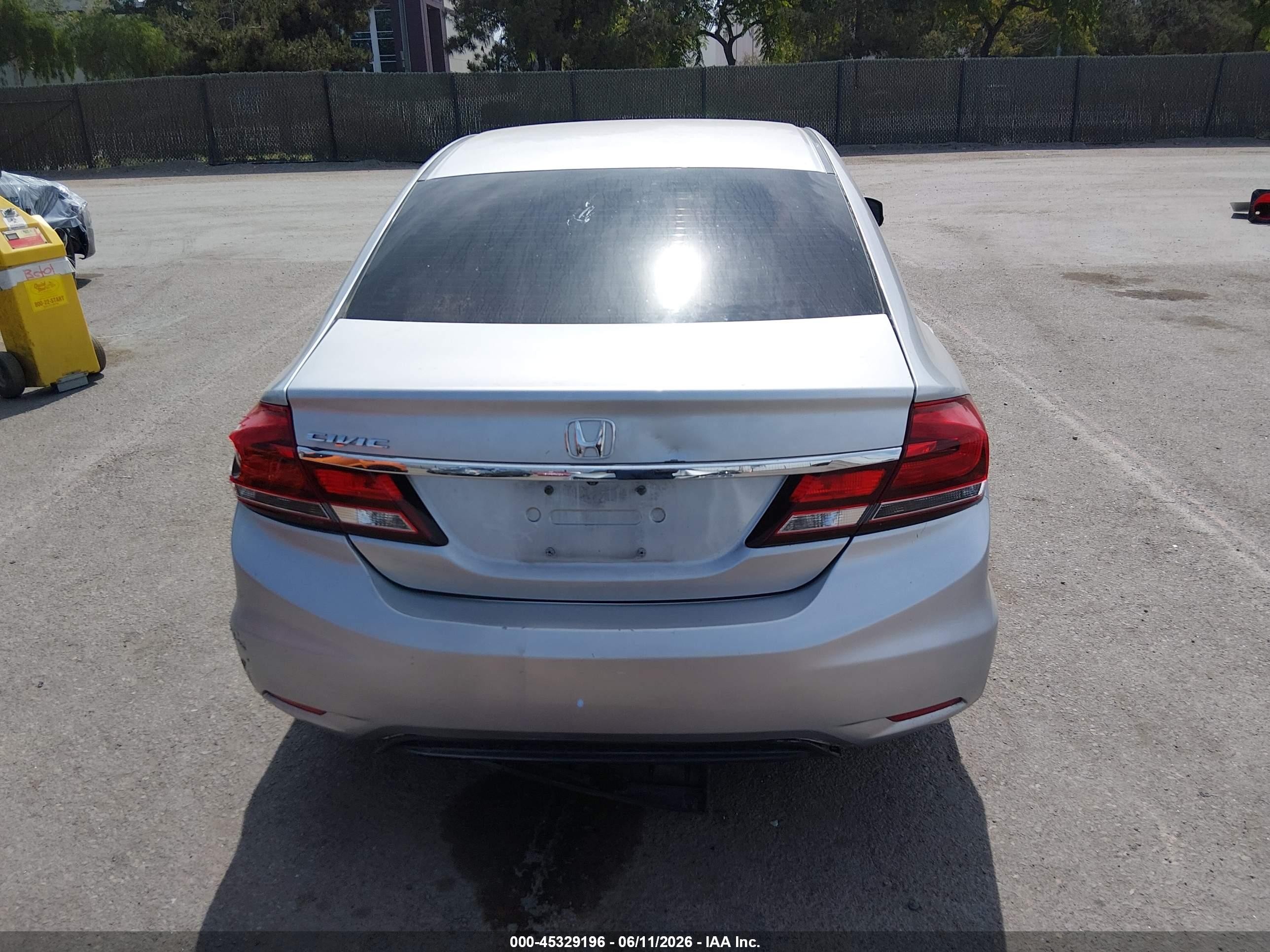 2013 Honda Civic Lx Silver vin: 19XFB2F58DE240025