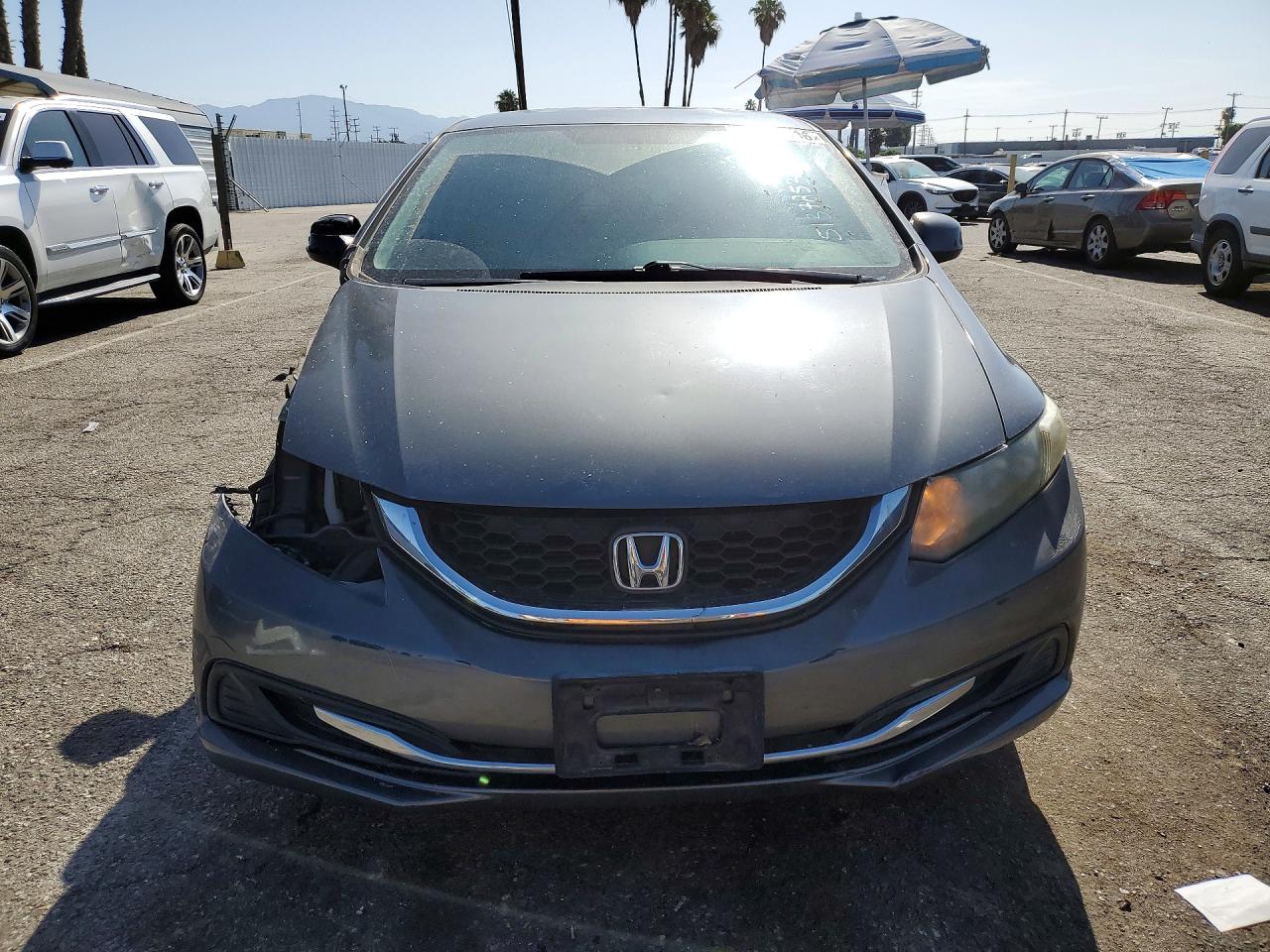 2013 Honda Civic Lx Gray vin: 19XFB2F58DE243880