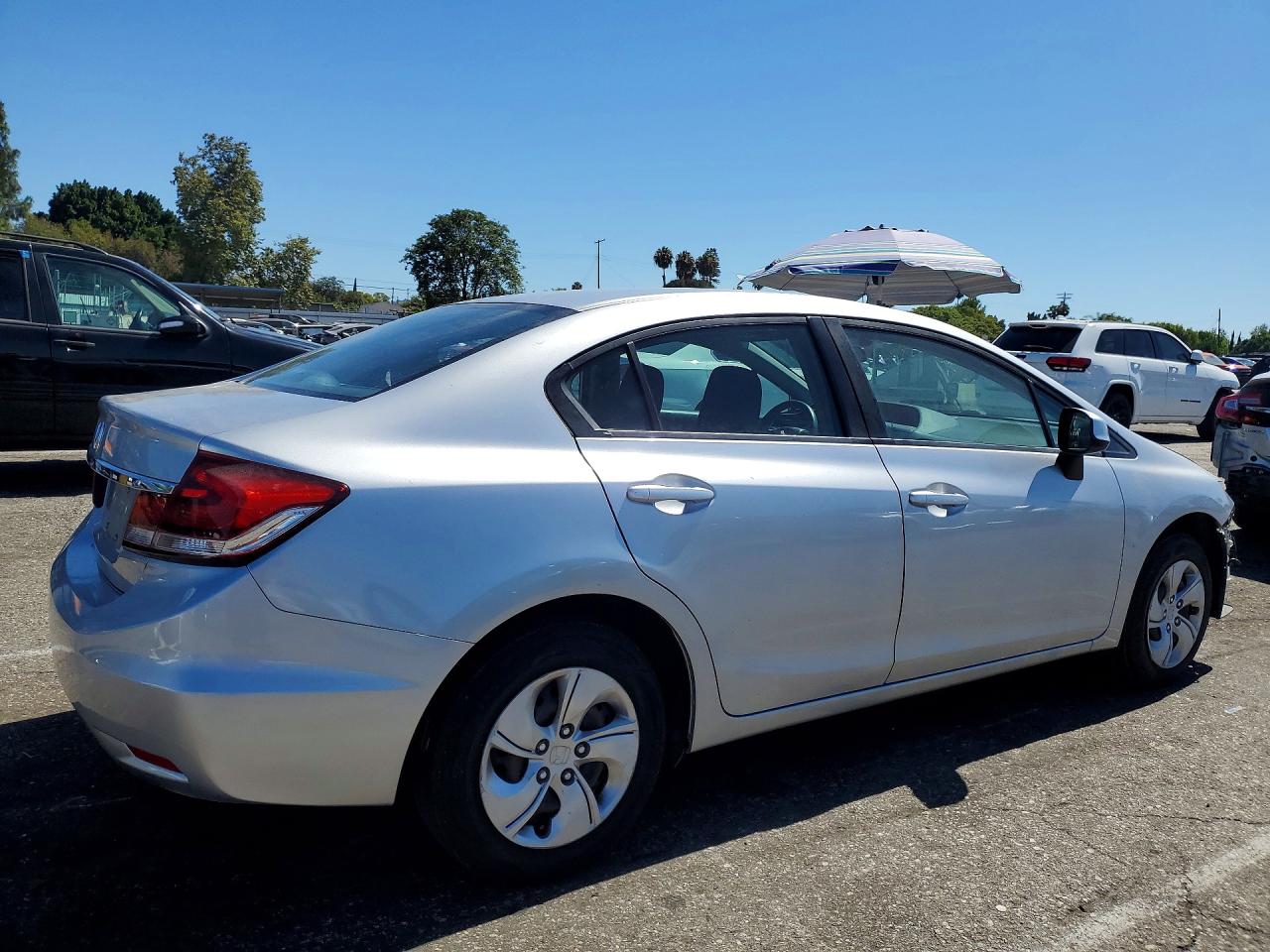 2013 Honda Civic Lx Silver vin: 19XFB2F58DE264566
