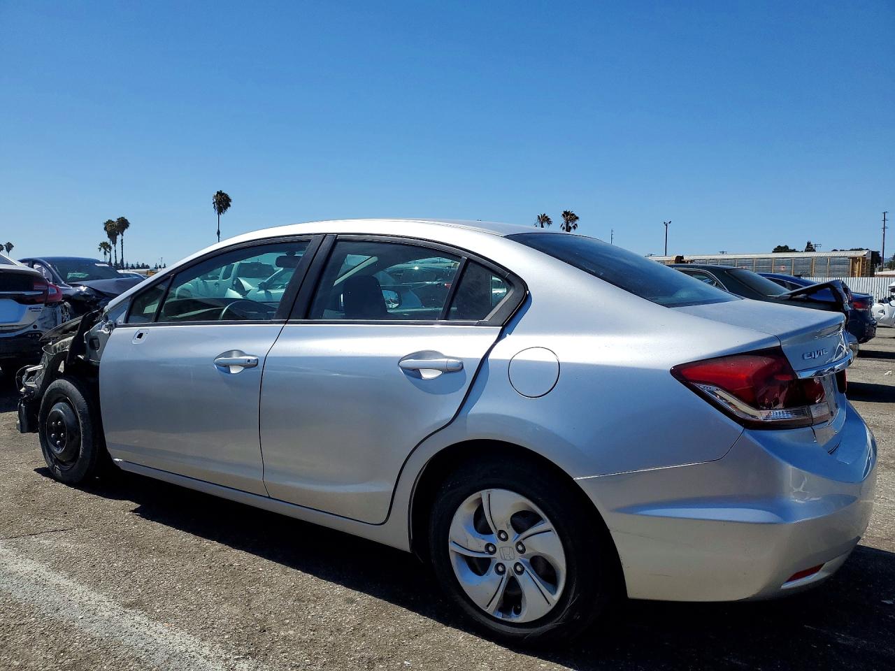 2013 Honda Civic Lx Silver vin: 19XFB2F58DE264566