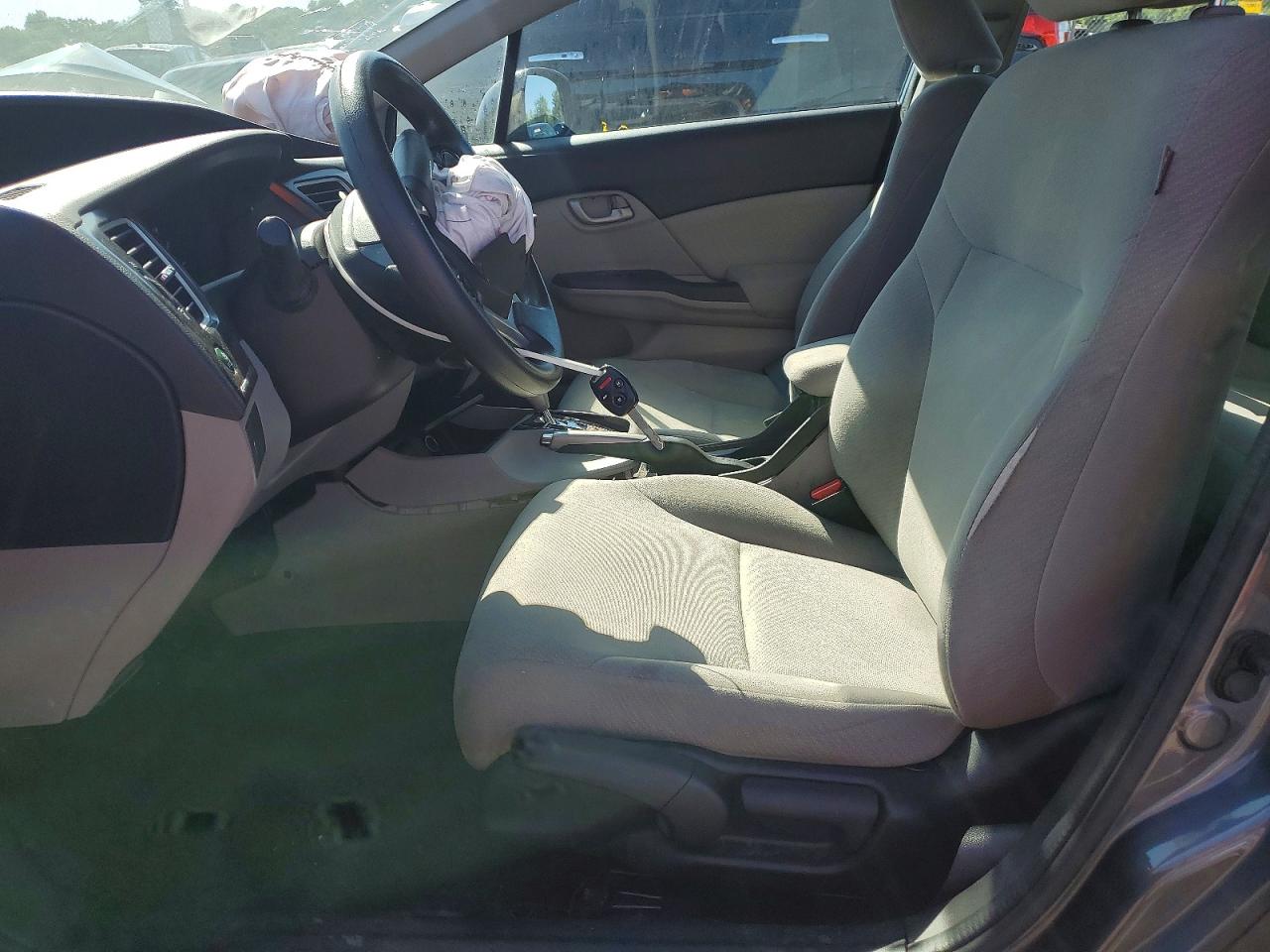 2013 Honda Civic Lx Gray vin: 19XFB2F58DE272957