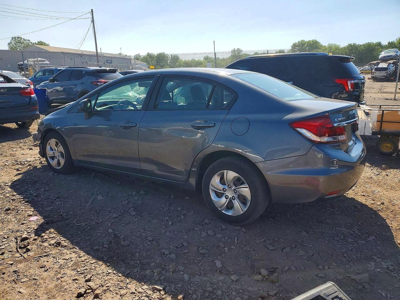 2013 Honda Civic Lx Gray vin: 19XFB2F58DE272957