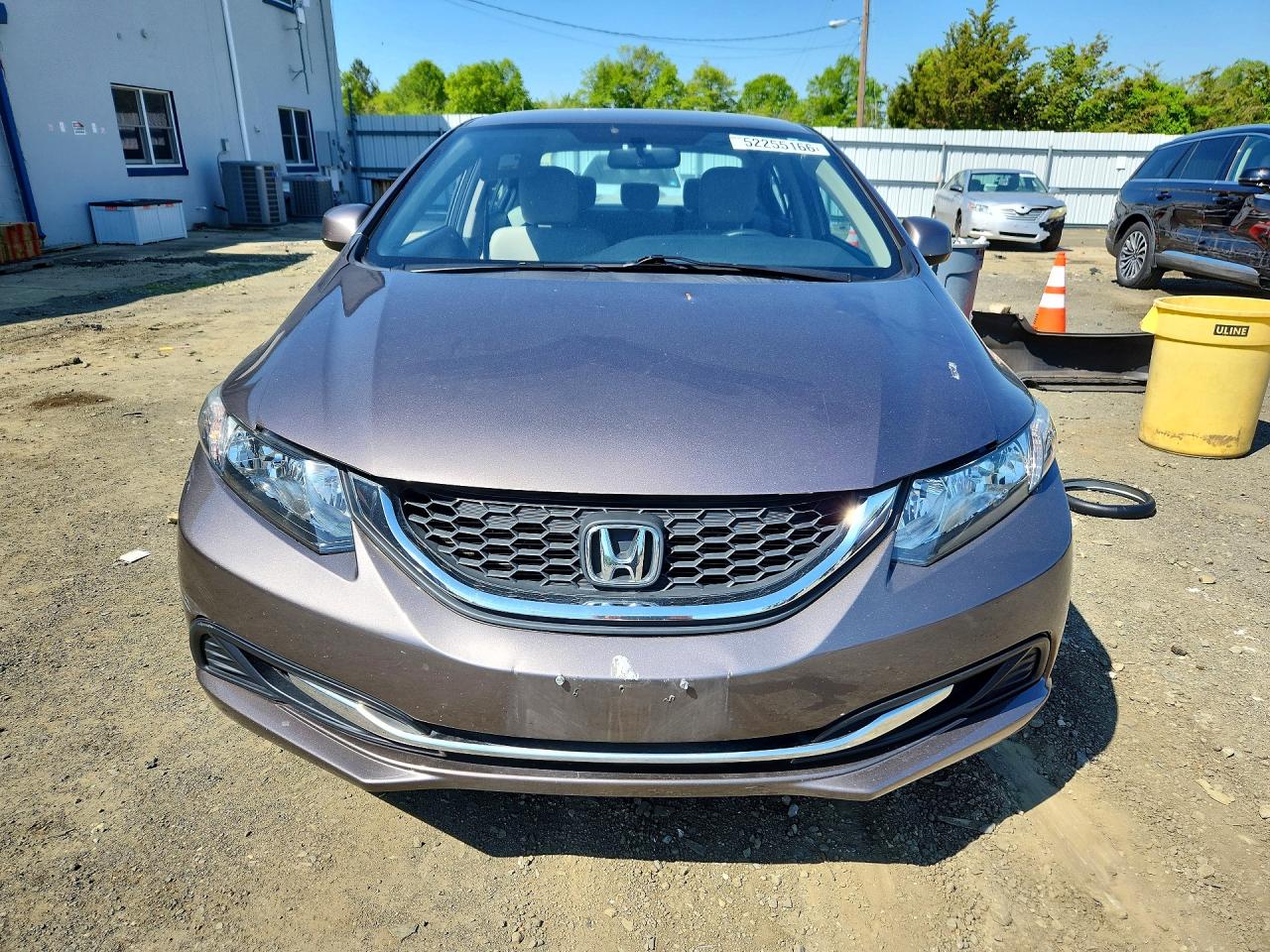 2013 Honda Civic Lx Gray vin: 19XFB2F58DE291444