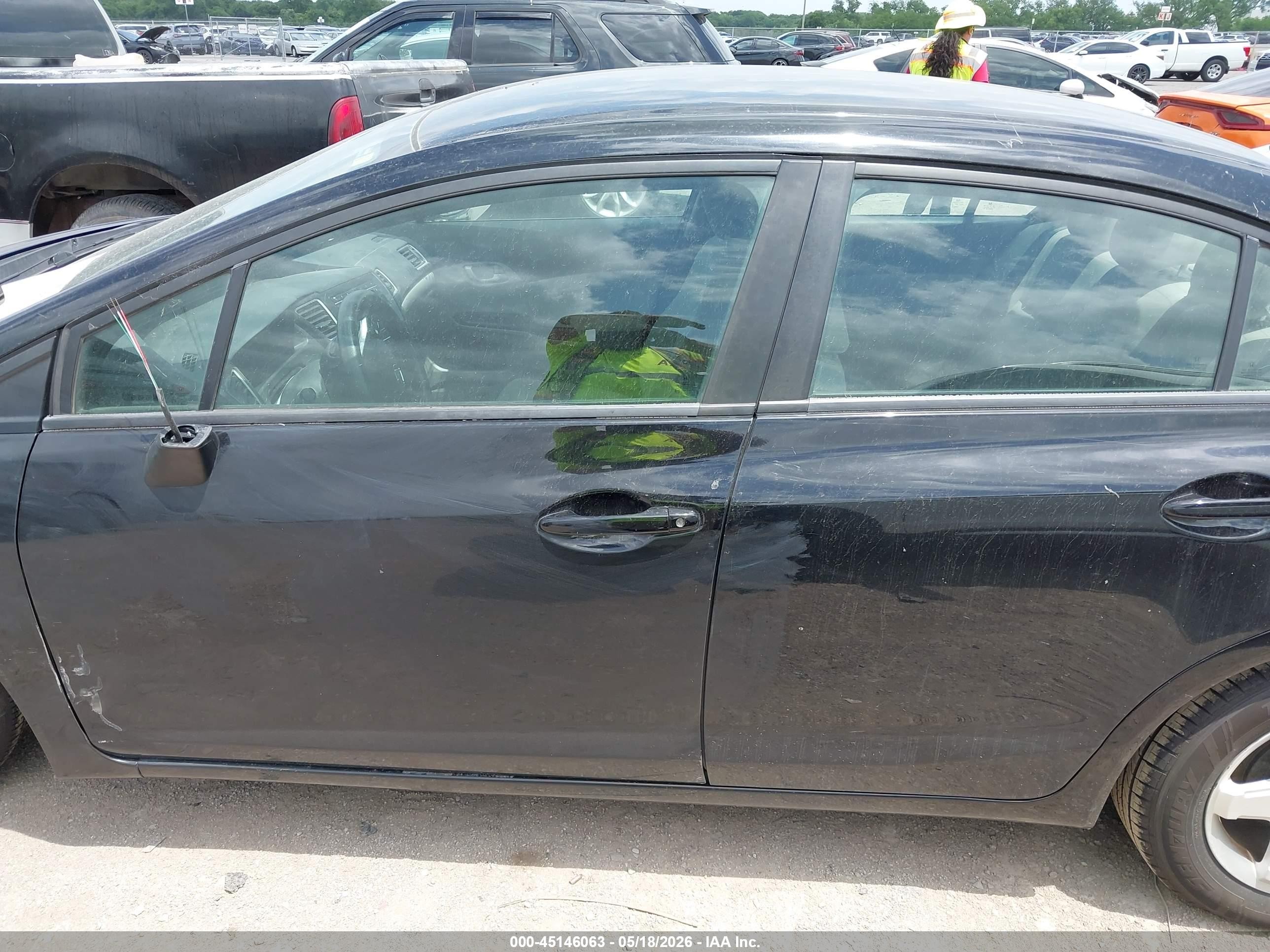 2013 Honda Civic Lx Черный vin: 19XFB2F58DE294134