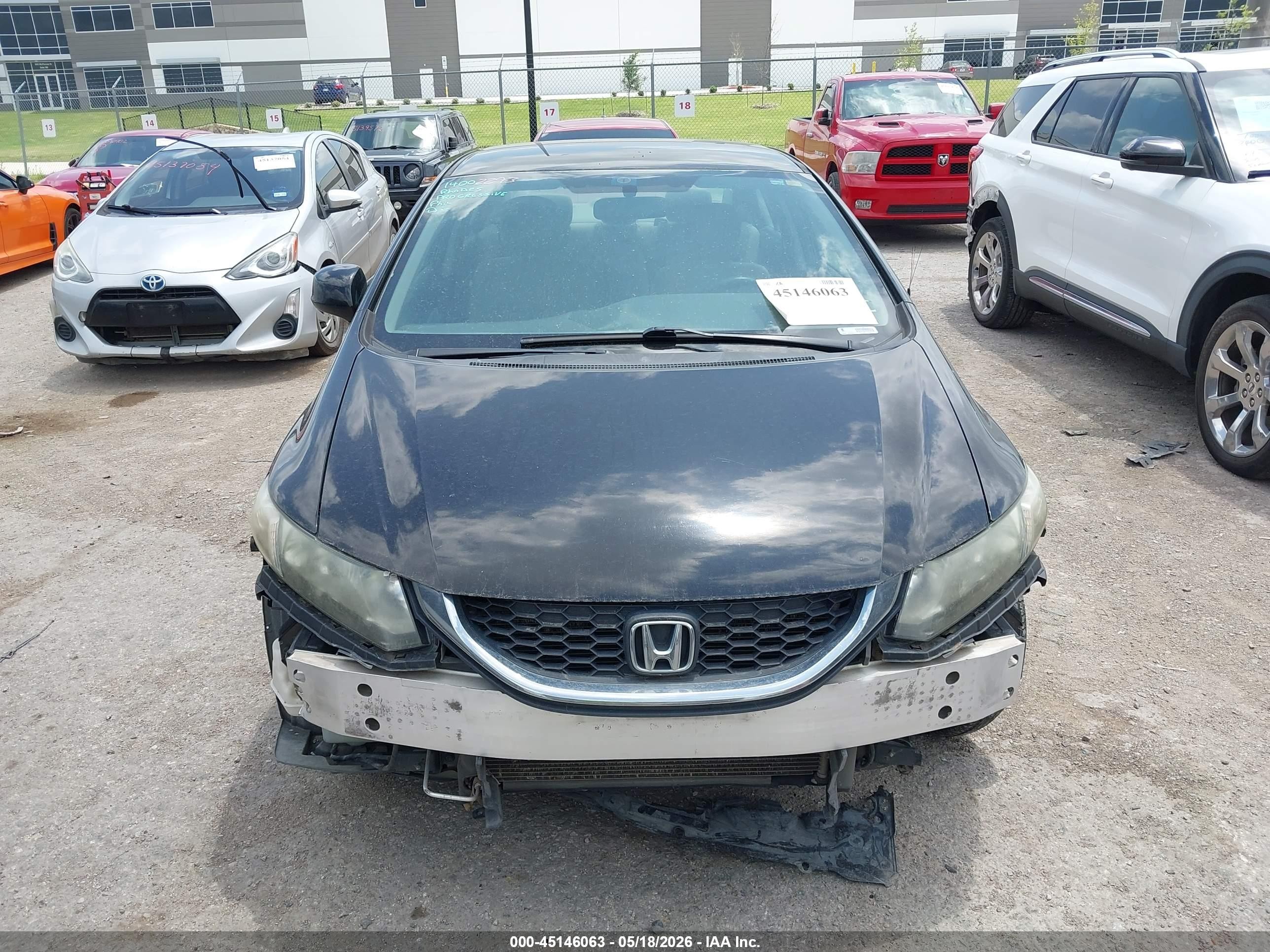 2013 Honda Civic Lx Черный vin: 19XFB2F58DE294134
