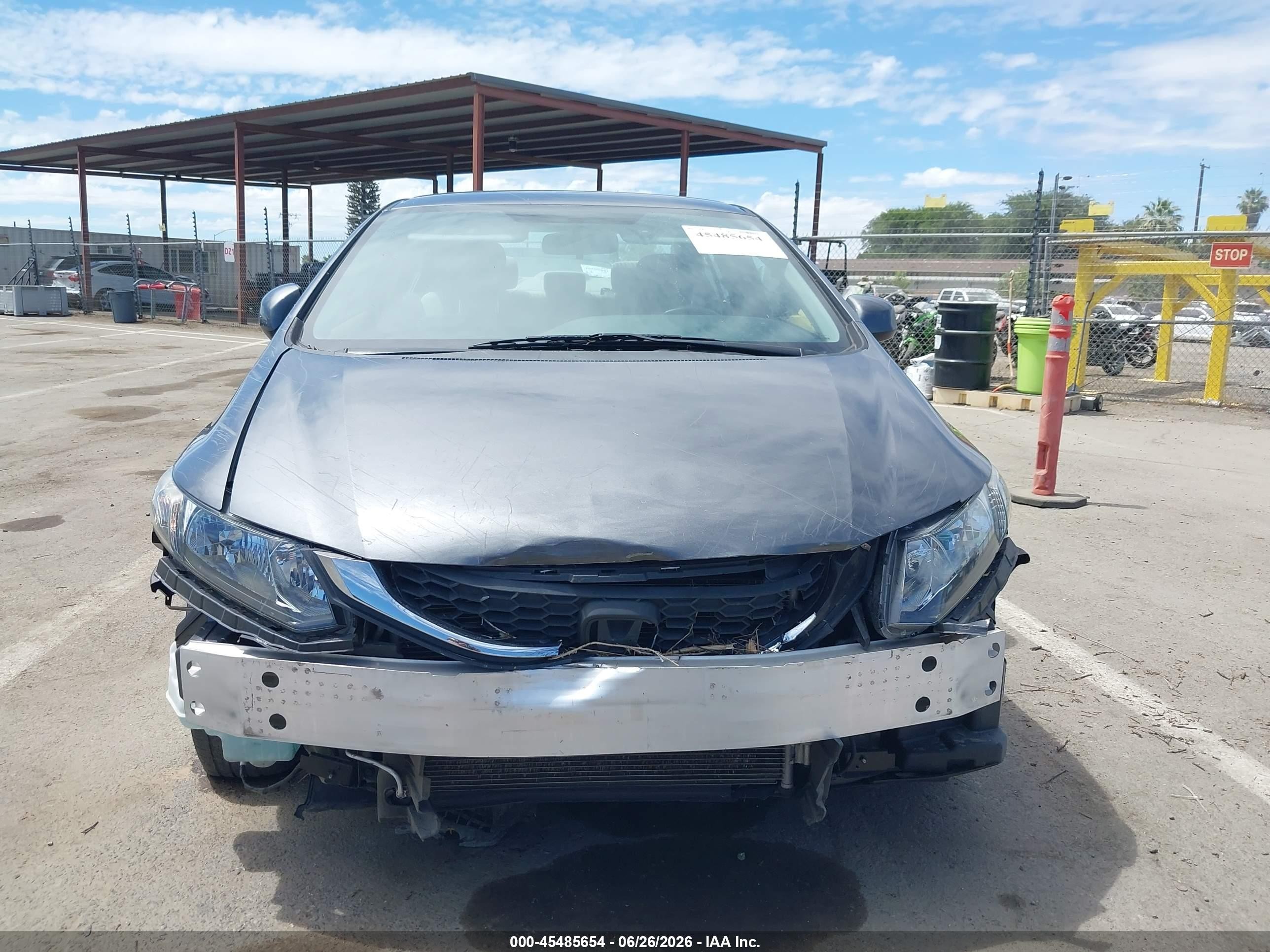 2013 Honda Civic Lx Серый vin: 19XFB2F58DE295395