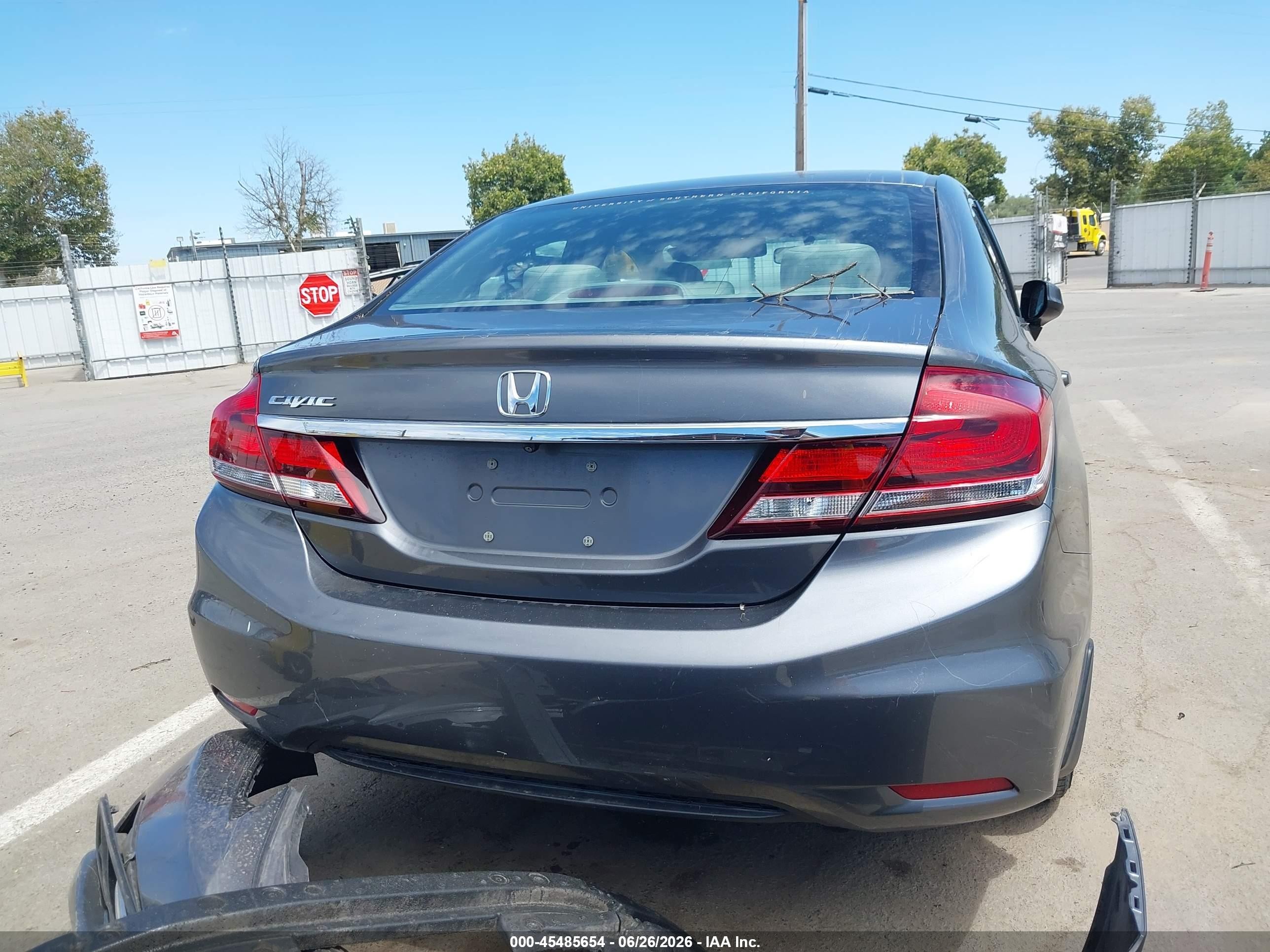 2013 Honda Civic Lx Серый vin: 19XFB2F58DE295395