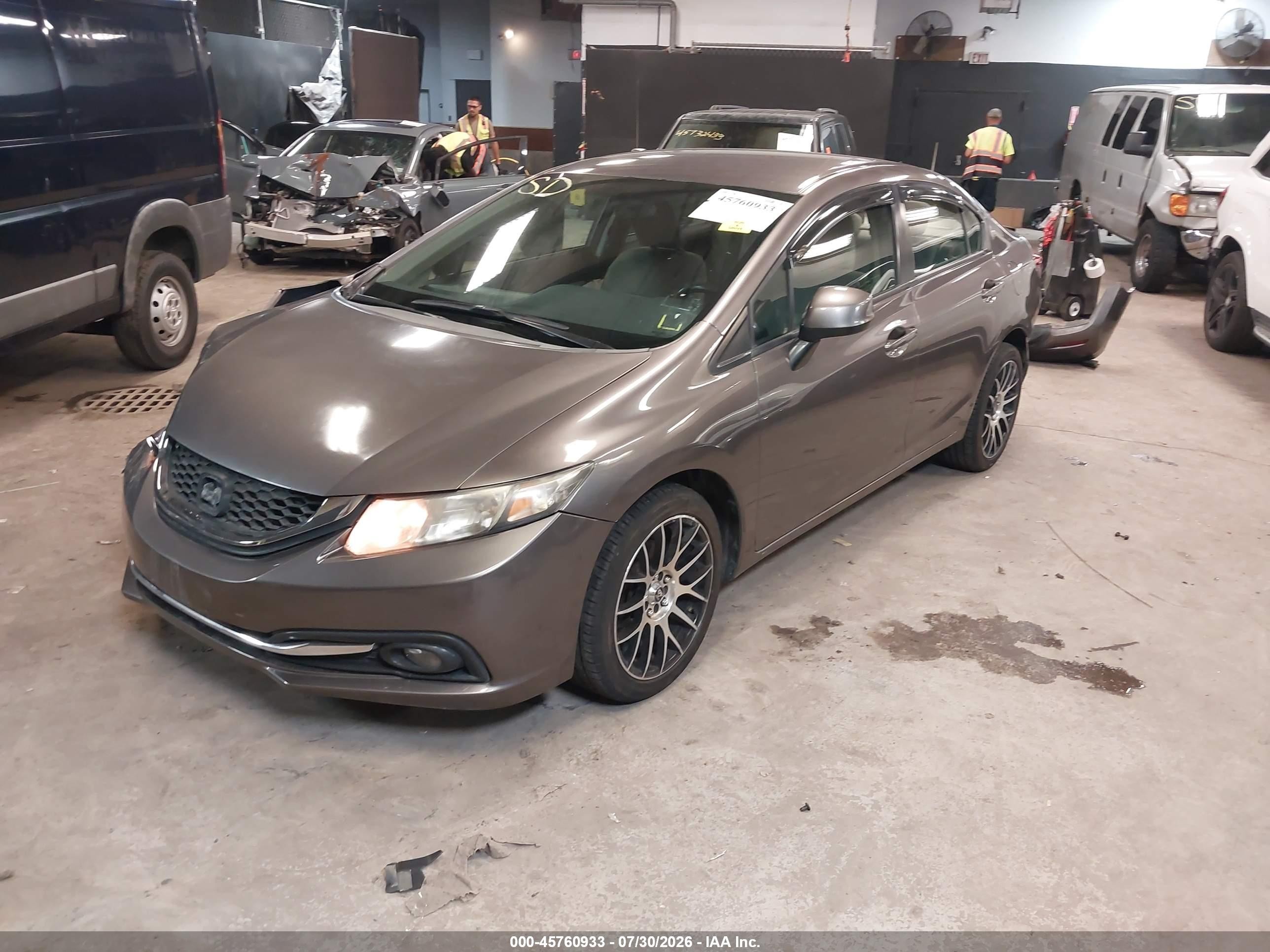 2013 Honda Civic Lx Champagne vin: 19XFB2F58DE295610