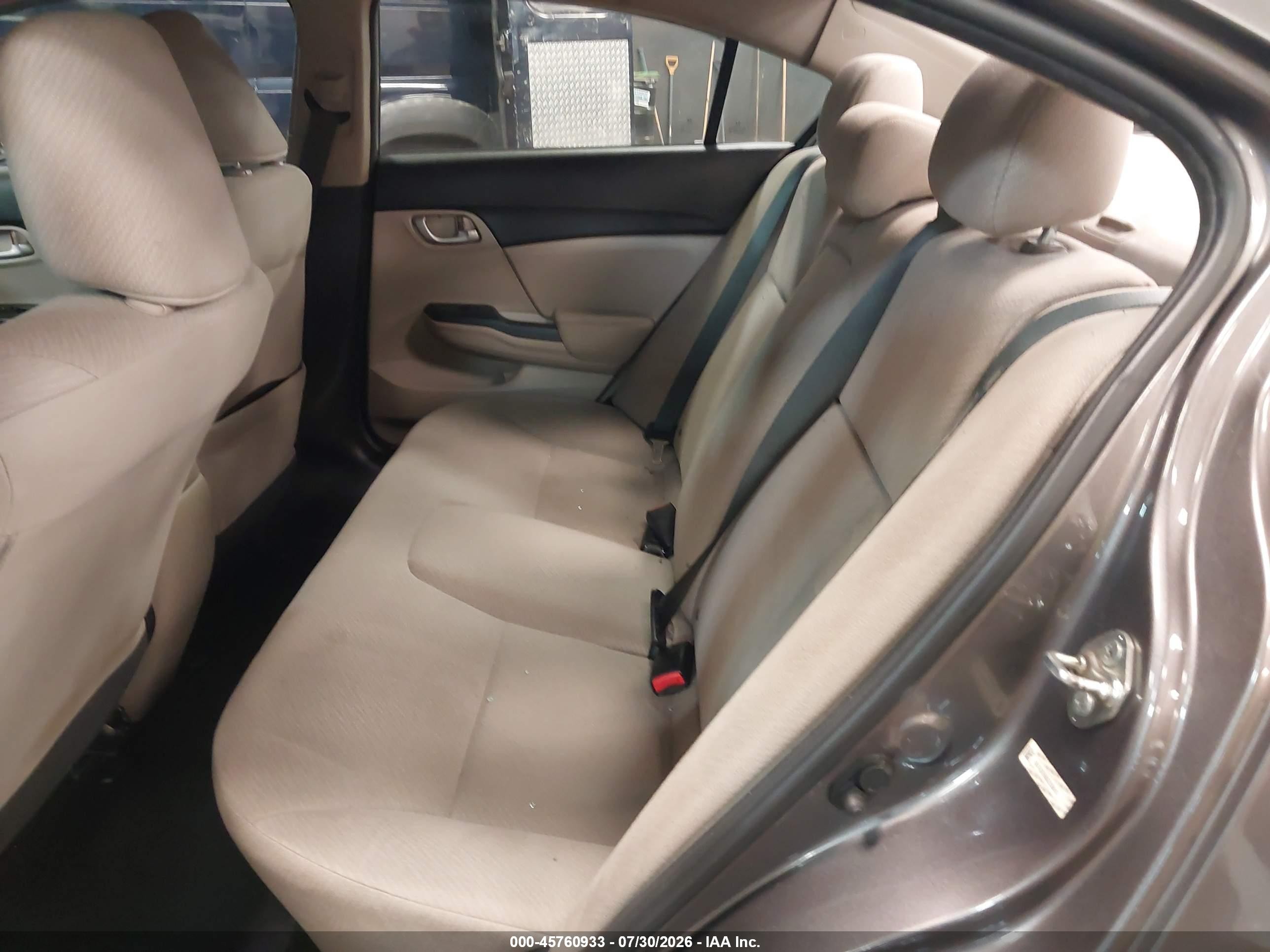 2013 Honda Civic Lx Champagne vin: 19XFB2F58DE295610