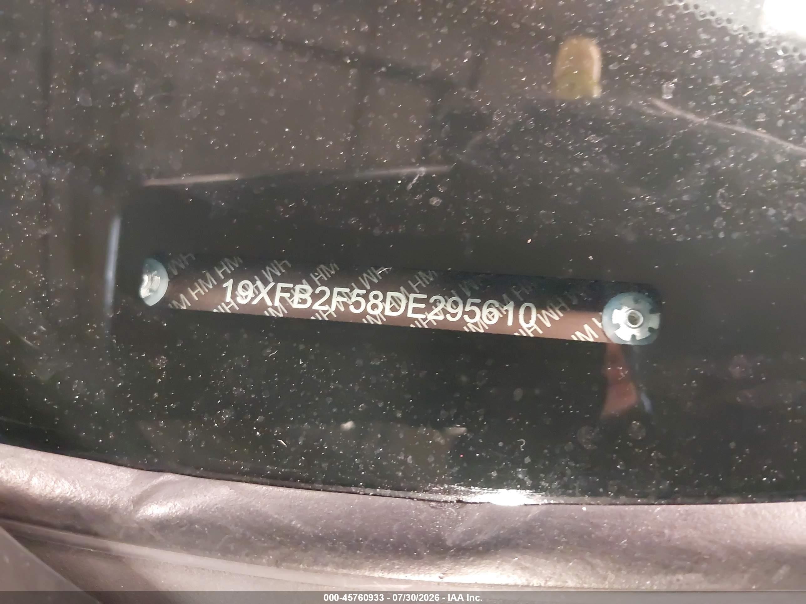2013 Honda Civic Lx Champagne vin: 19XFB2F58DE295610