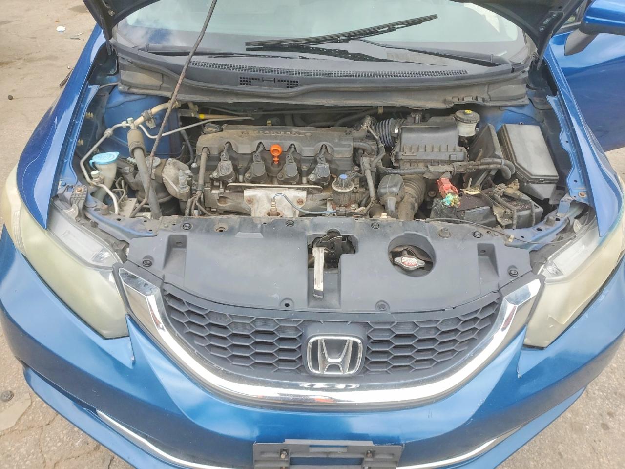 2014 Honda Civic Lx Blue vin: 19XFB2F58EE004184