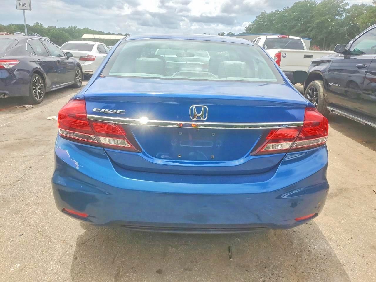 2014 Honda Civic Lx Blue vin: 19XFB2F58EE004184