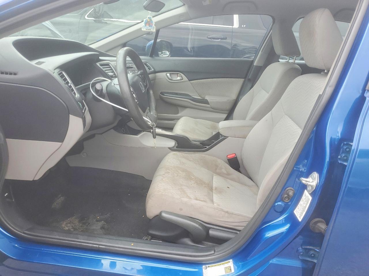 2014 Honda Civic Lx Blue vin: 19XFB2F58EE004184