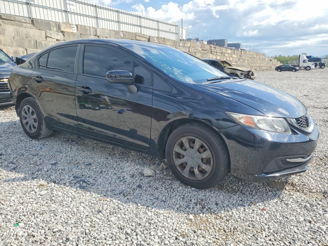 2014 Honda Civic Lx Black vin: 19XFB2F58EE011121