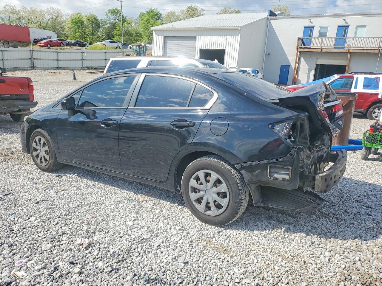 2014 Honda Civic Lx Black vin: 19XFB2F58EE011121