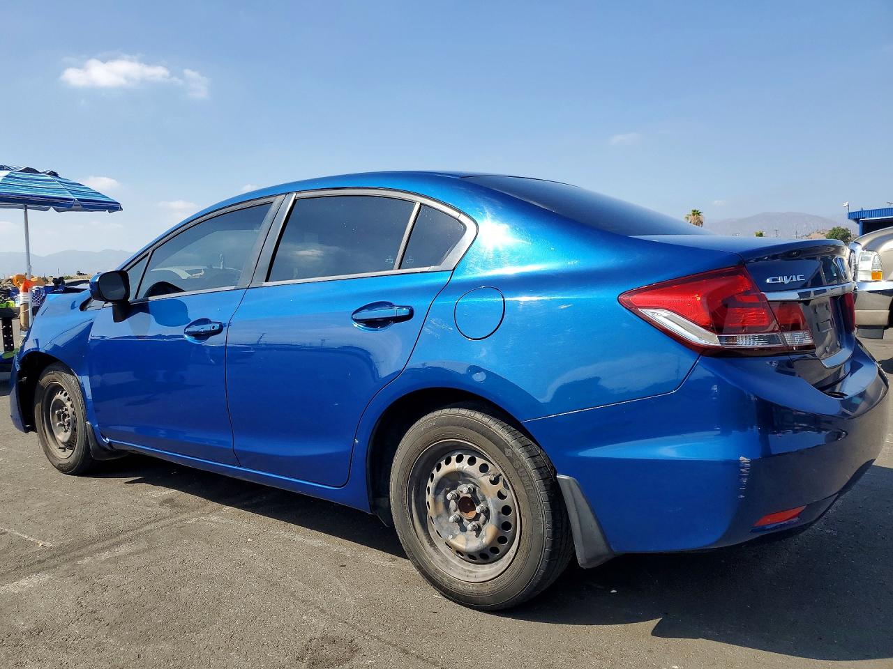 2014 Honda Civic Lx Blue vin: 19XFB2F58EE023107