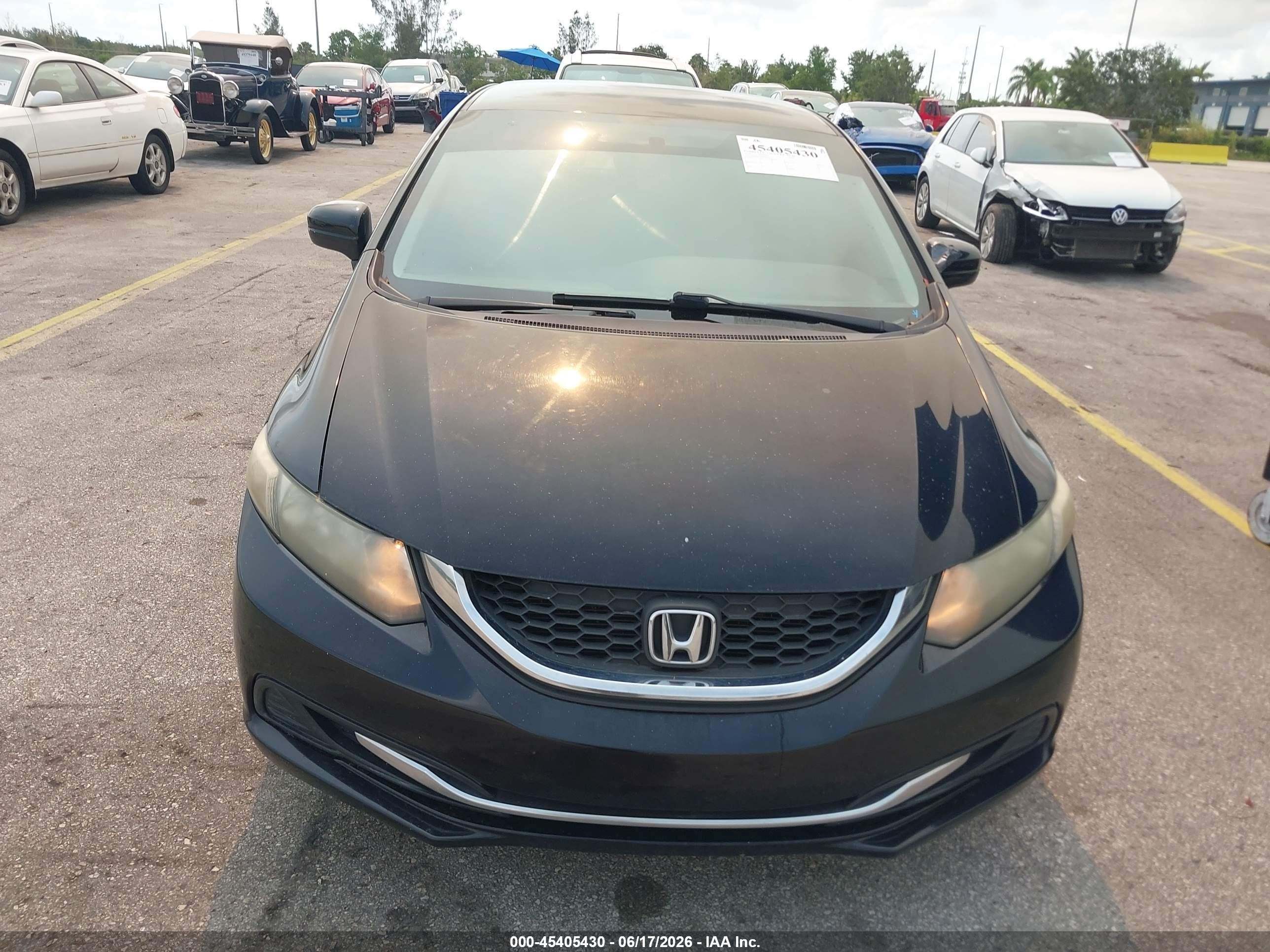 2014 Honda Civic Lx Black vin: 19XFB2F58EE036732