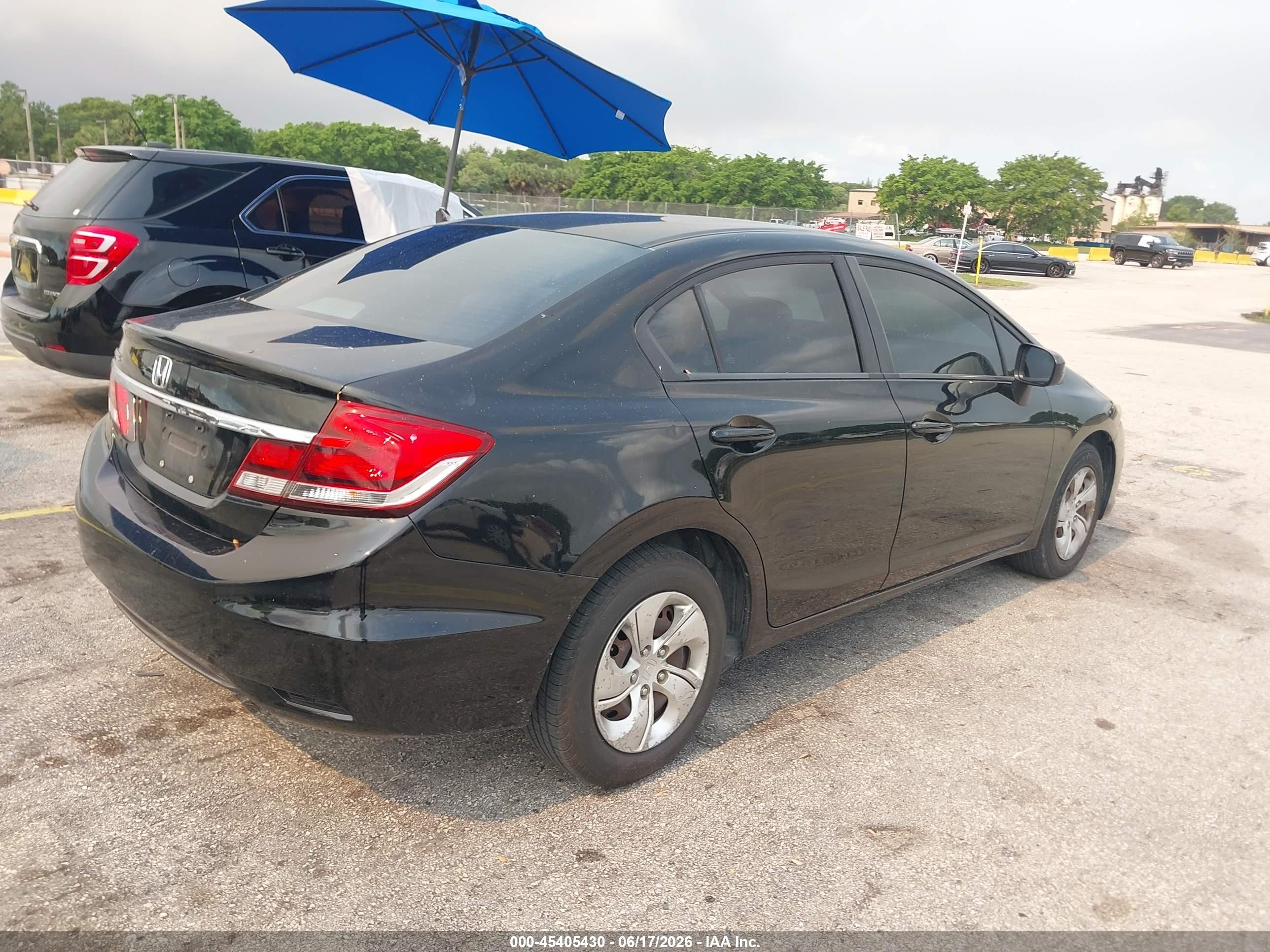 2014 Honda Civic Lx Black vin: 19XFB2F58EE036732