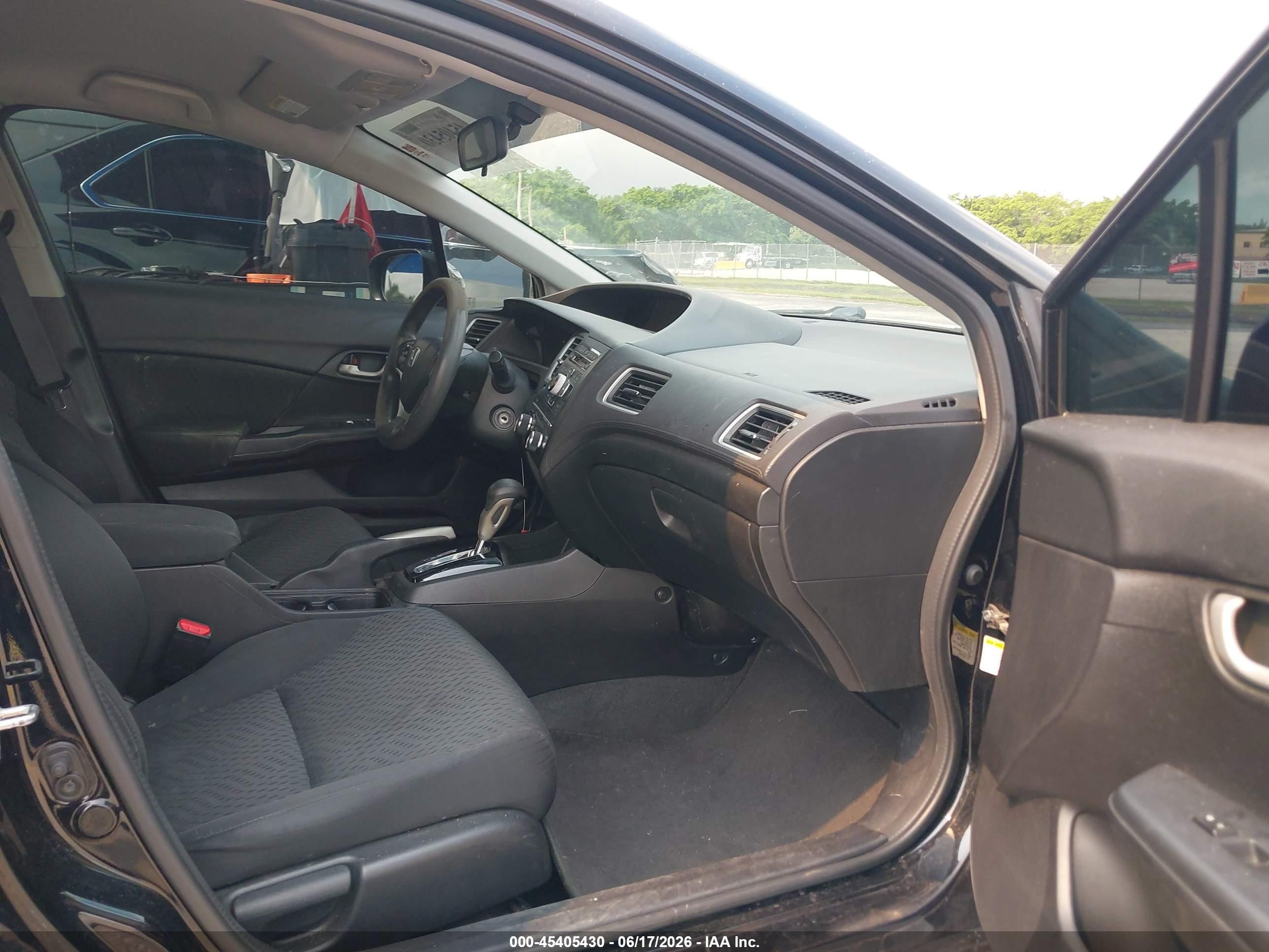 2014 Honda Civic Lx Black vin: 19XFB2F58EE036732