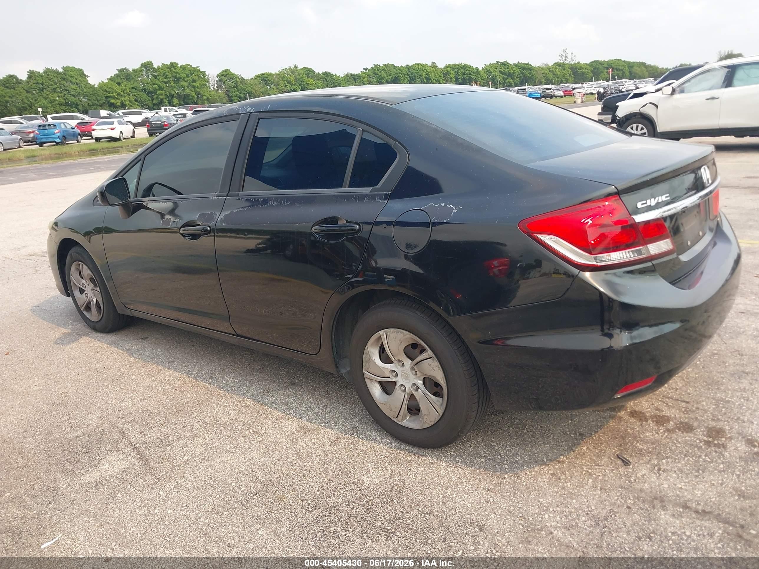 2014 Honda Civic Lx Black vin: 19XFB2F58EE036732
