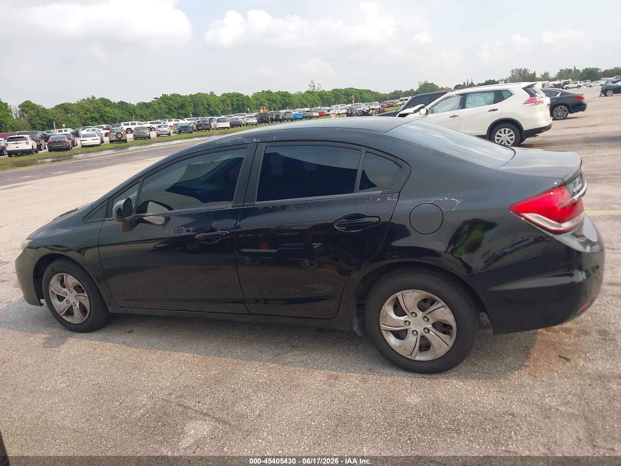 2014 Honda Civic Lx Black vin: 19XFB2F58EE036732