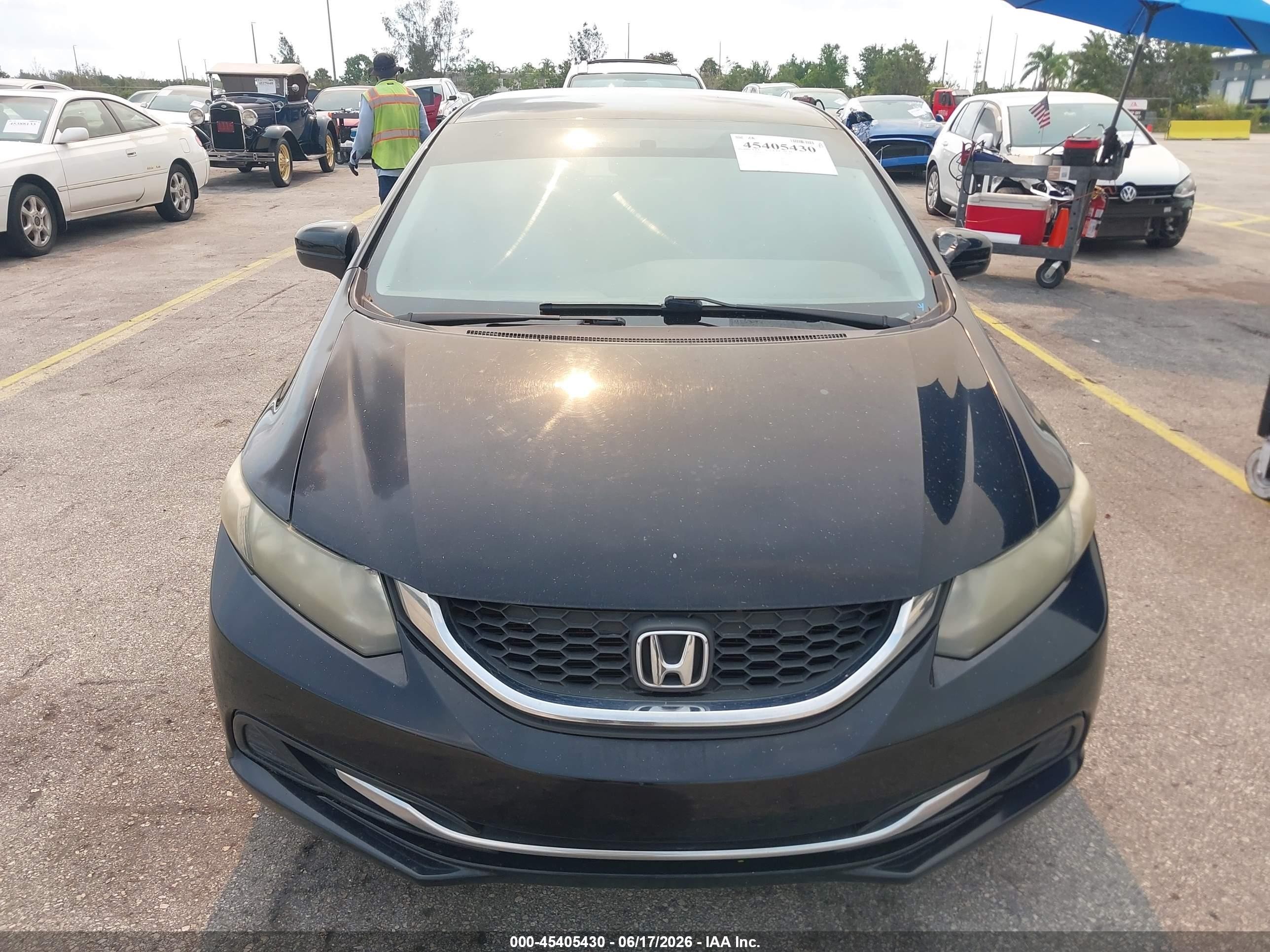 2014 Honda Civic Lx Black vin: 19XFB2F58EE036732