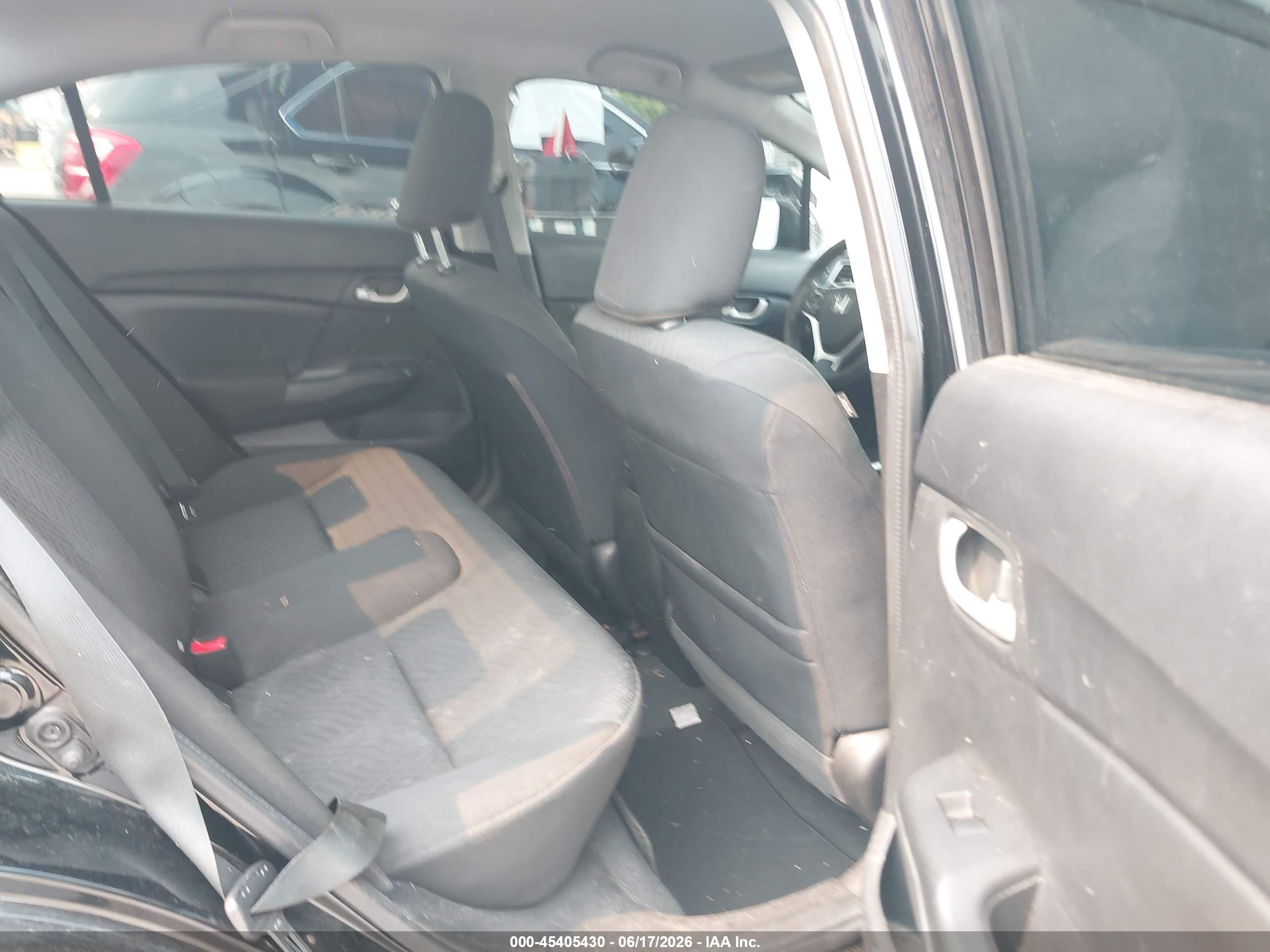 2014 Honda Civic Lx Black vin: 19XFB2F58EE036732