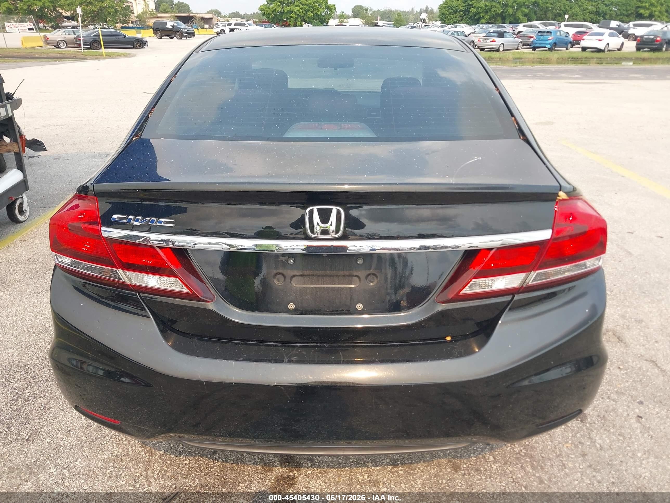 2014 Honda Civic Lx Black vin: 19XFB2F58EE036732