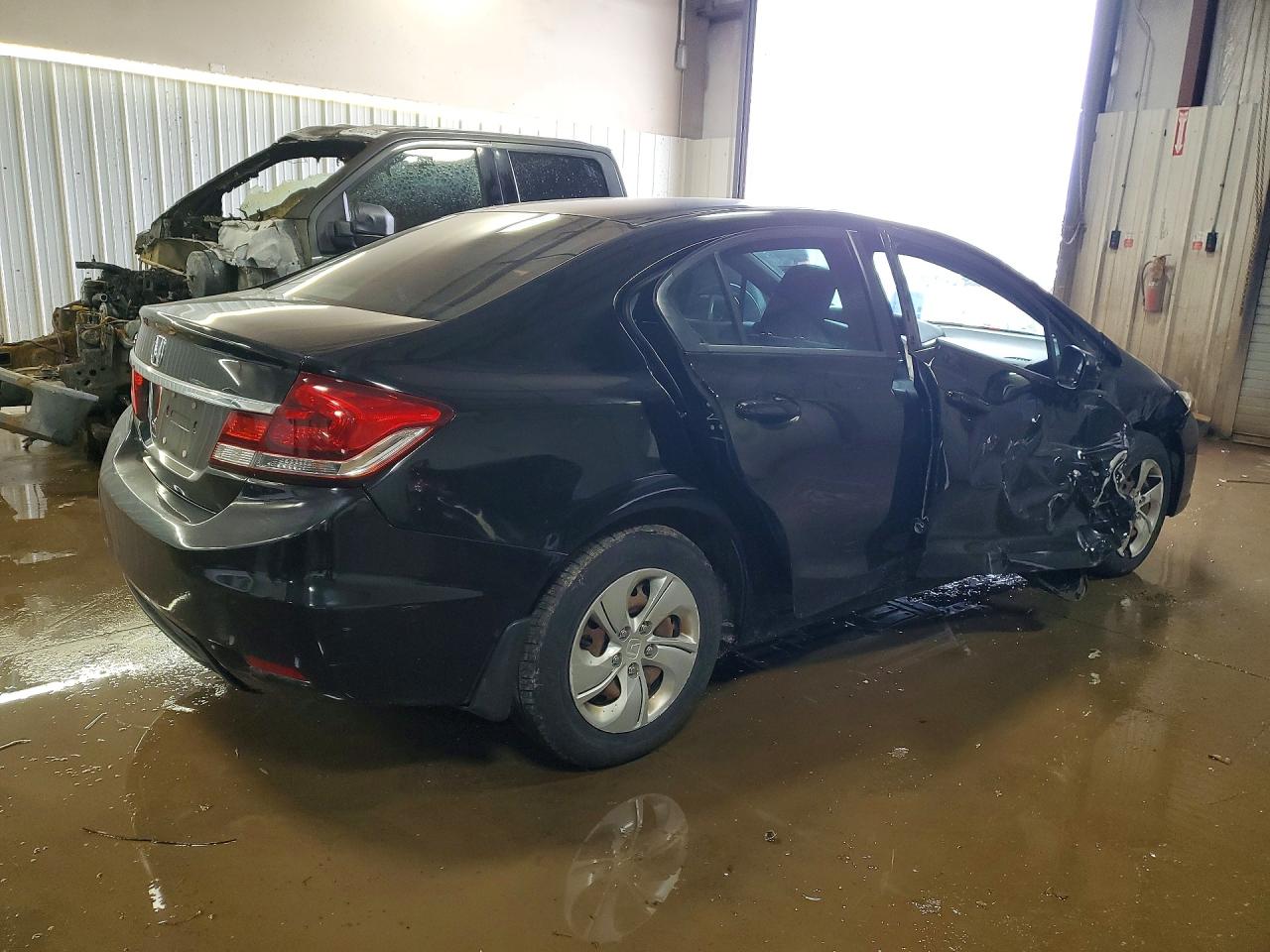 2014 Honda Civic Lx Black vin: 19XFB2F58EE038013