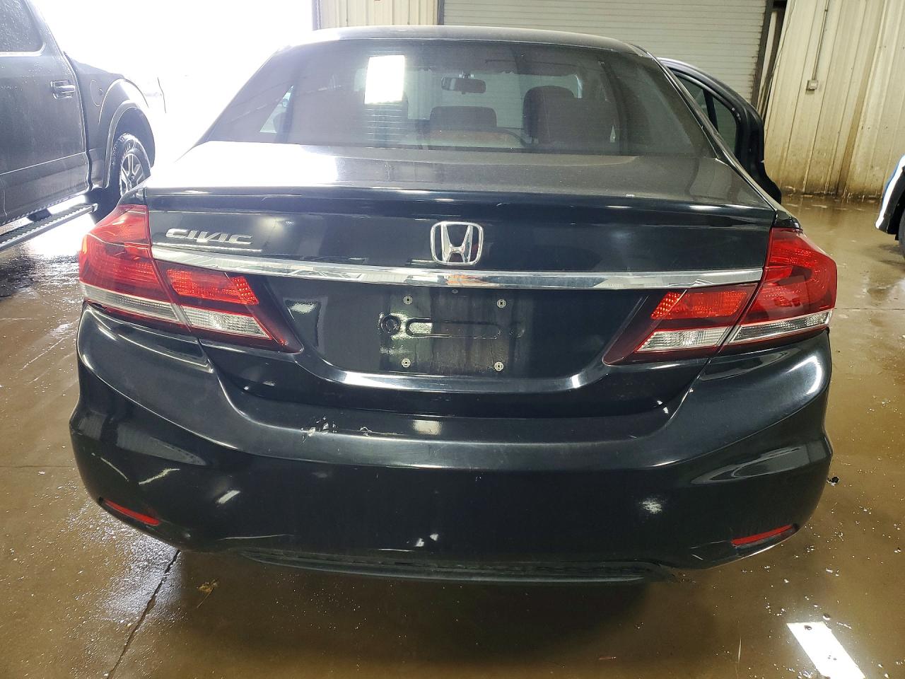 2014 Honda Civic Lx Black vin: 19XFB2F58EE038013