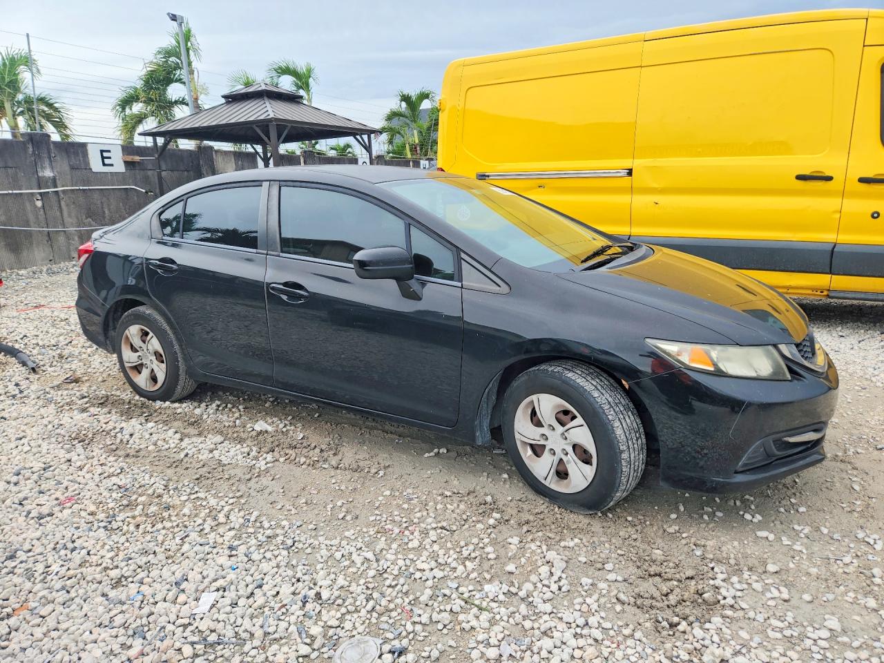 2014 Honda Civic Lx Black vin: 19XFB2F58EE040800
