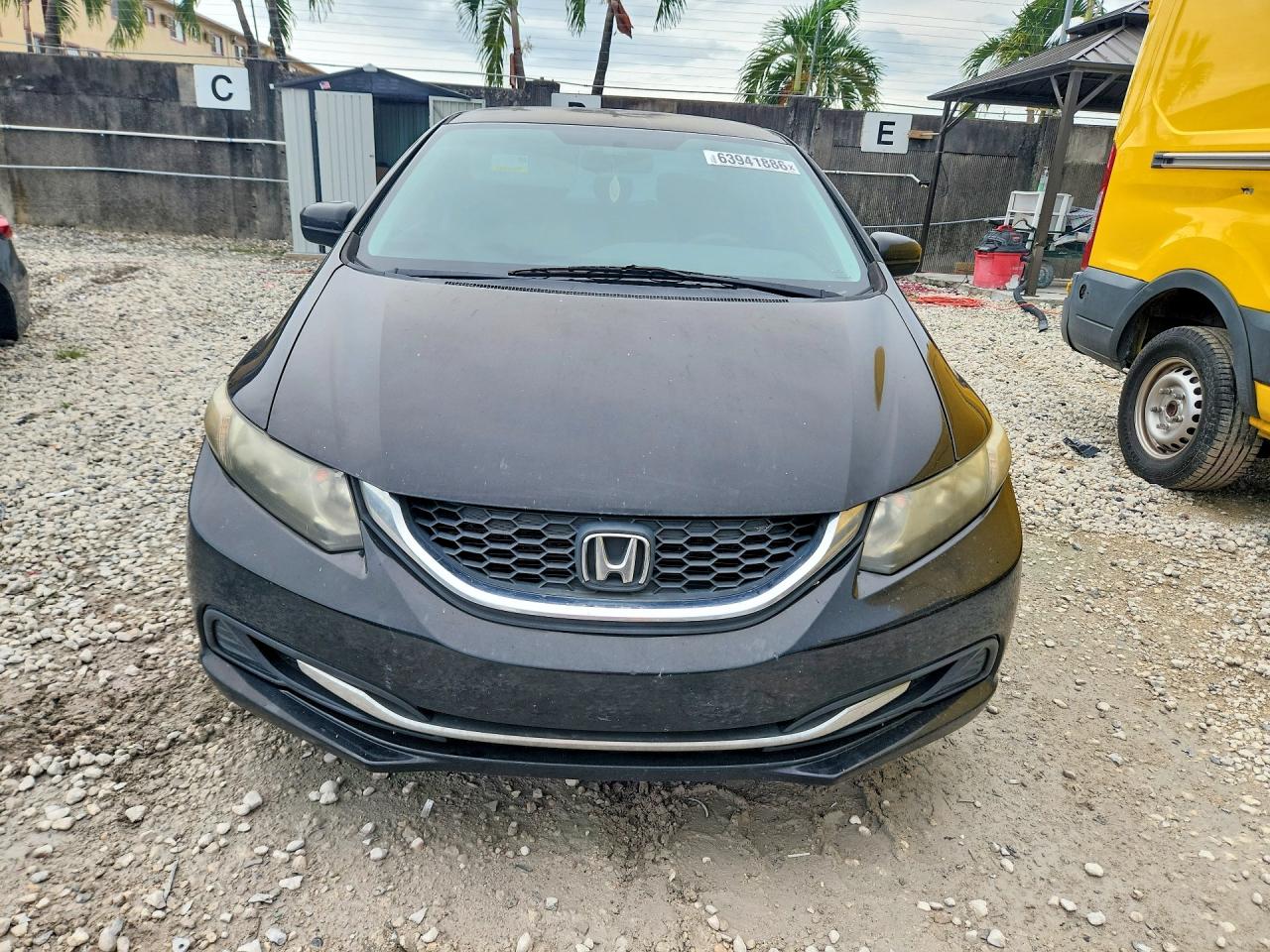 2014 Honda Civic Lx Black vin: 19XFB2F58EE040800