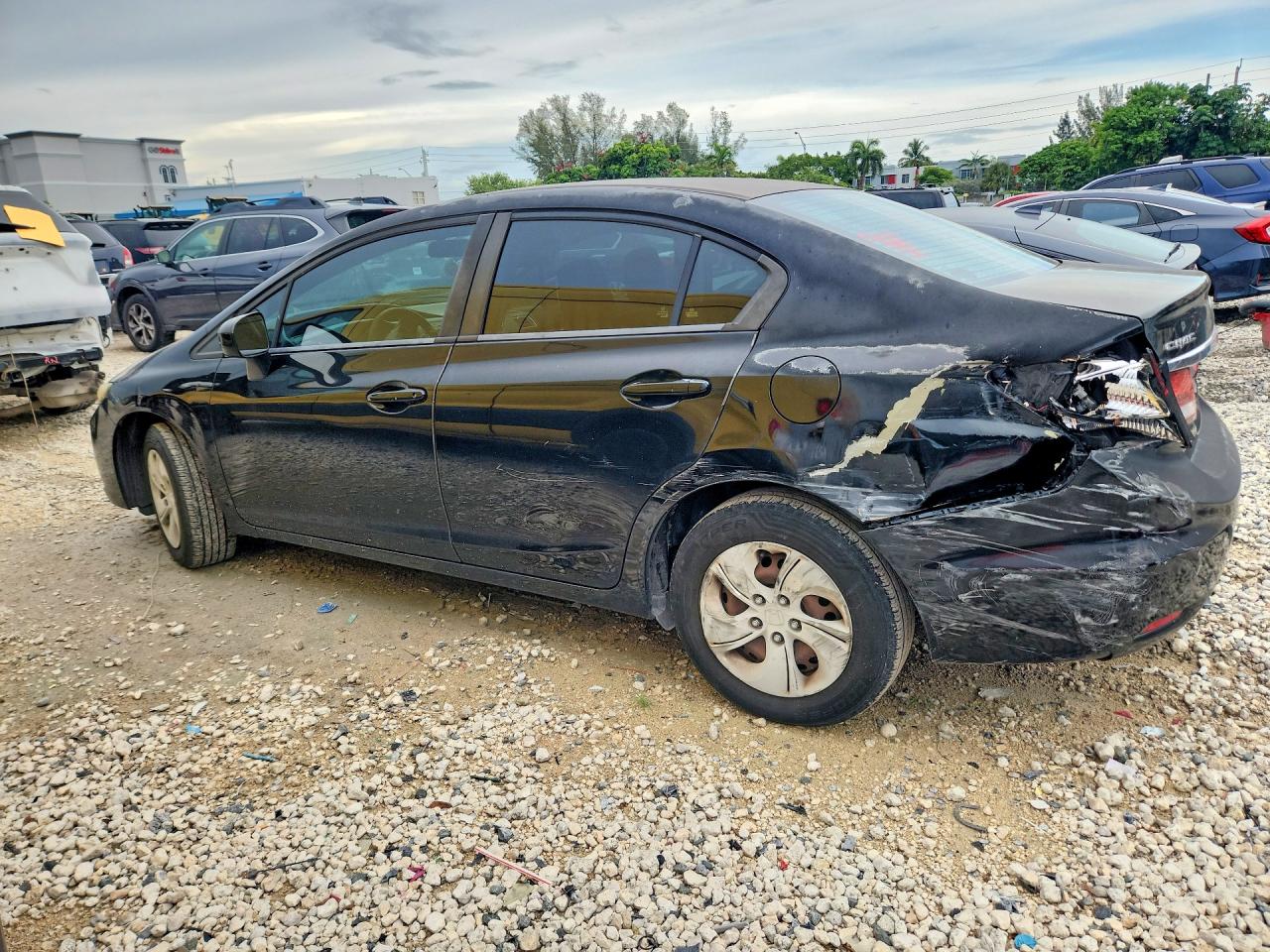 2014 Honda Civic Lx Black vin: 19XFB2F58EE040800