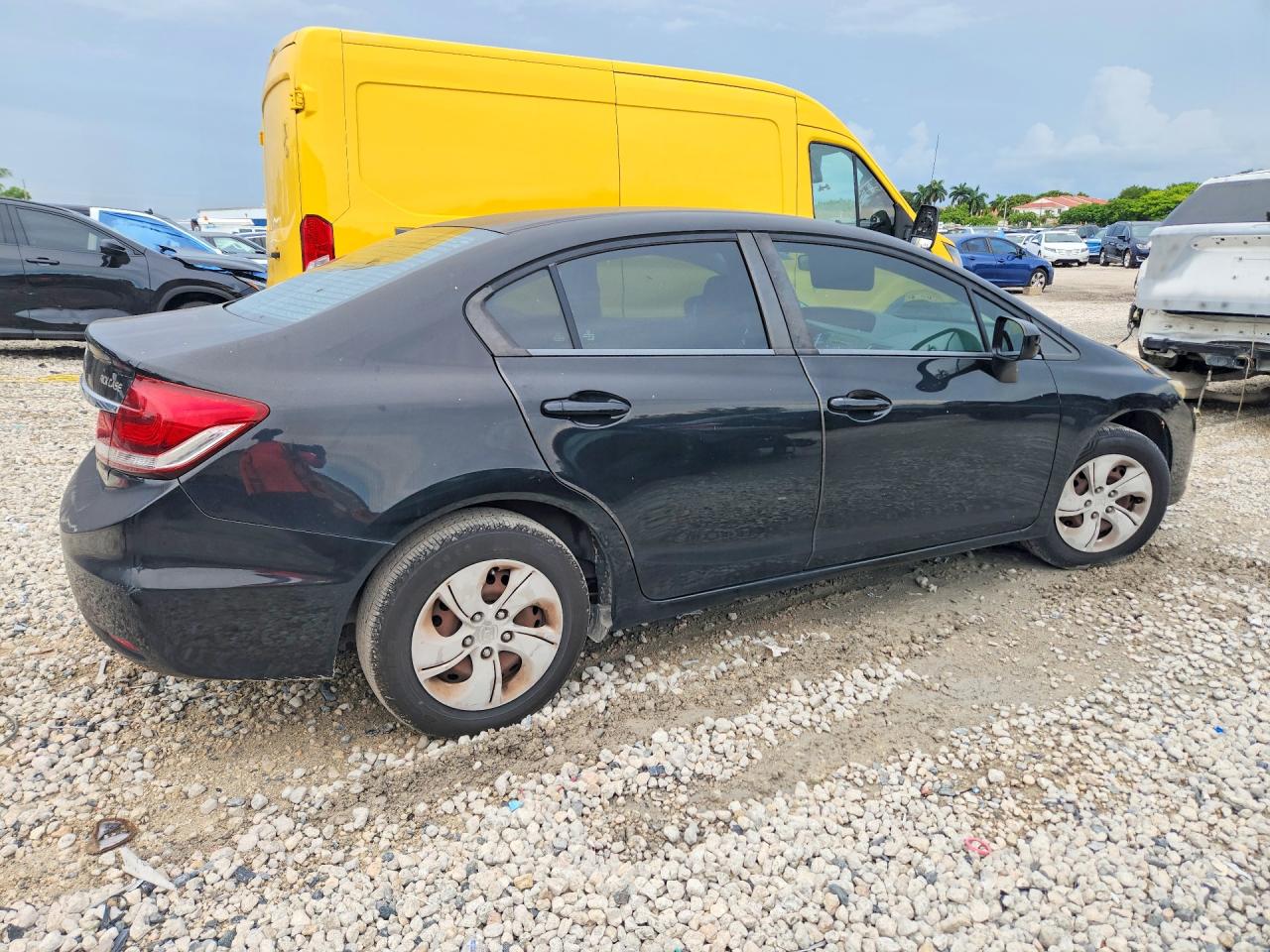 2014 Honda Civic Lx Black vin: 19XFB2F58EE040800