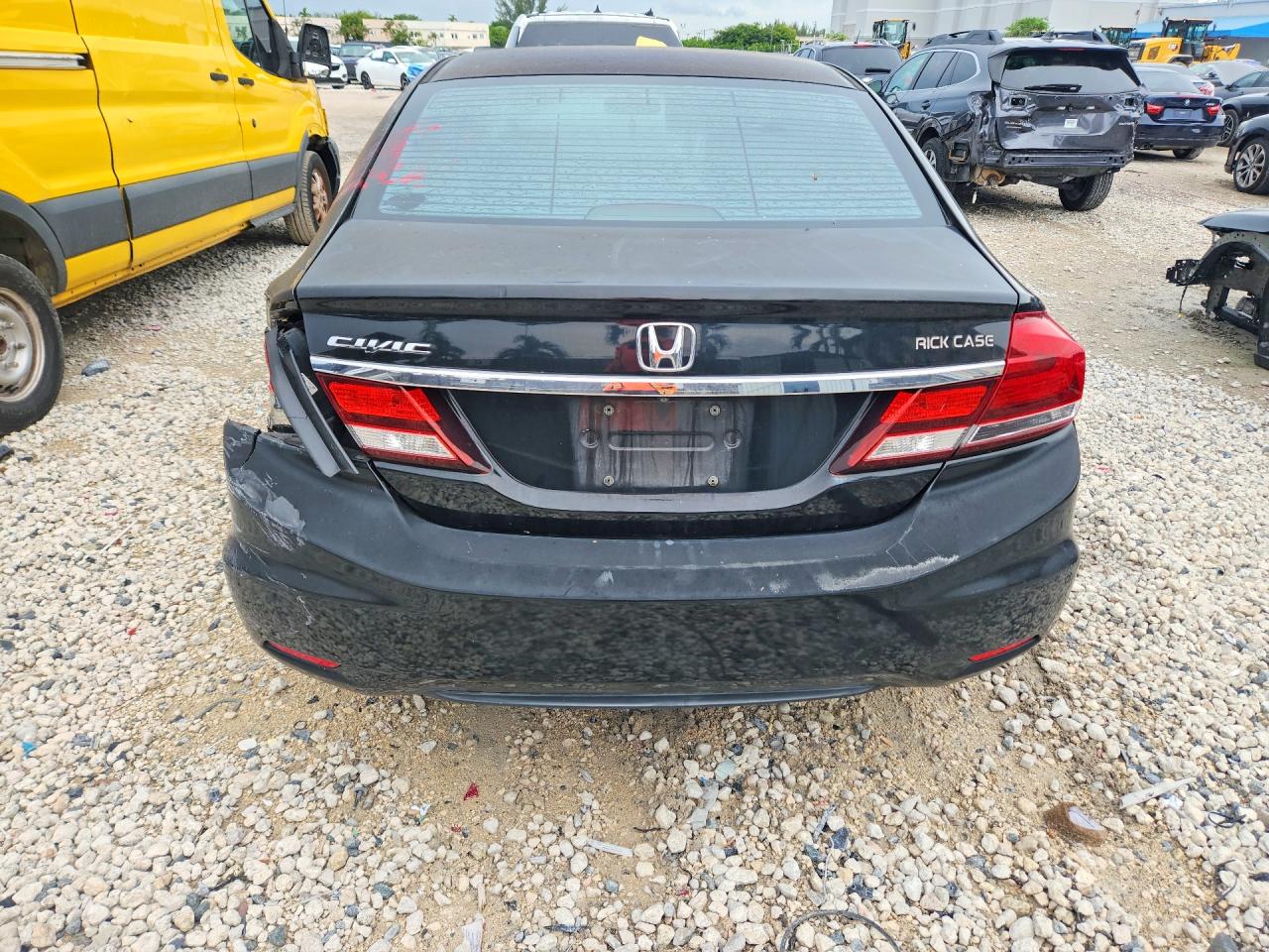 2014 Honda Civic Lx Black vin: 19XFB2F58EE040800