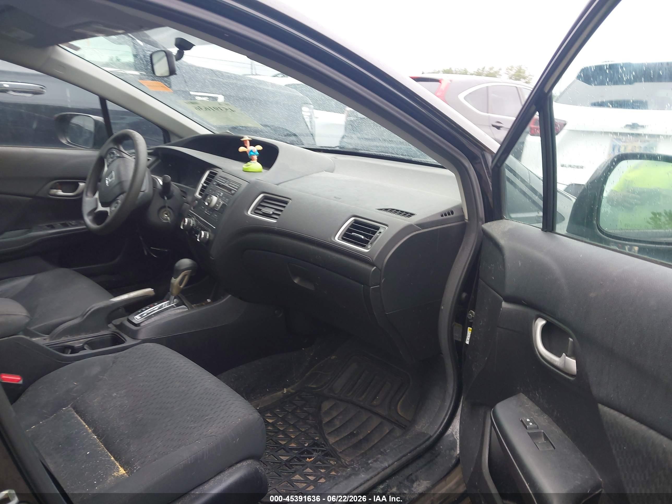 2014 Honda Civic Lx Черный vin: 19XFB2F58EE200688
