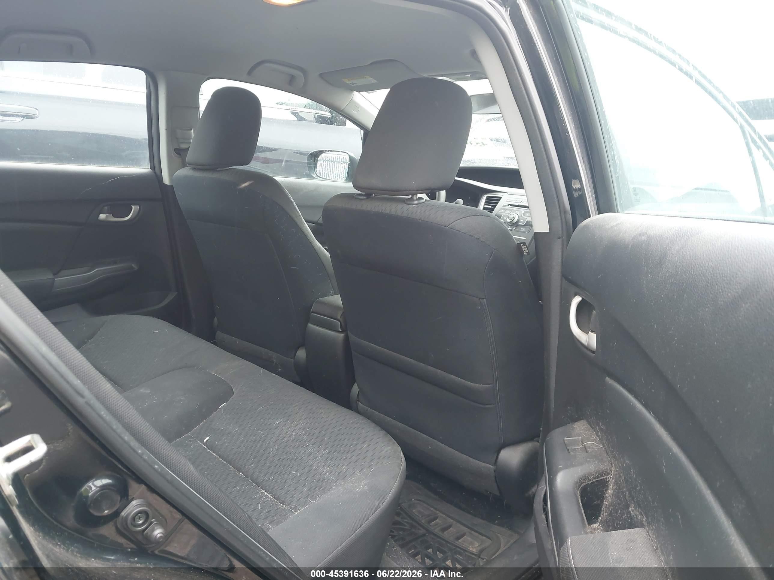 2014 Honda Civic Lx Черный vin: 19XFB2F58EE200688