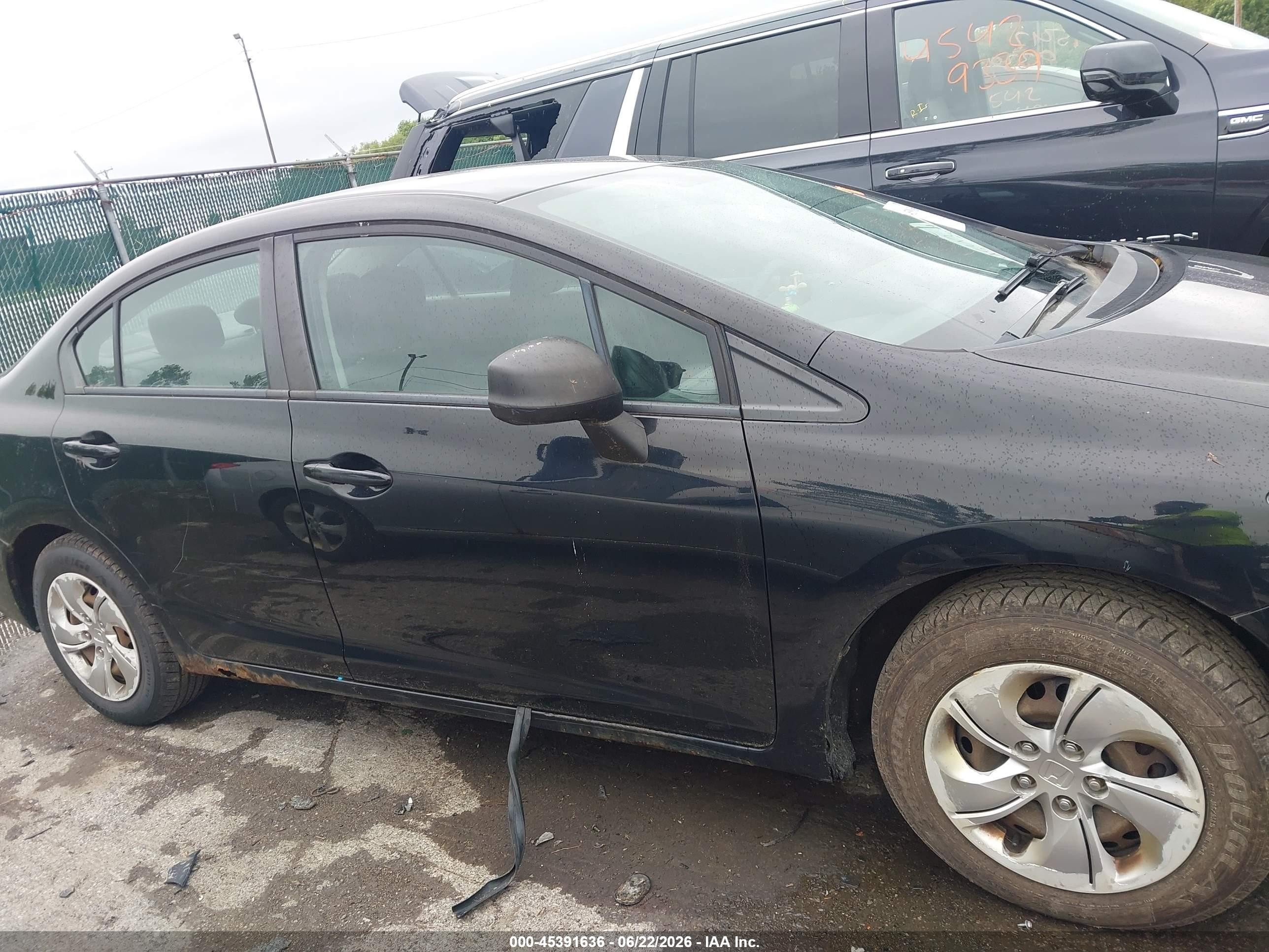 2014 Honda Civic Lx Черный vin: 19XFB2F58EE200688