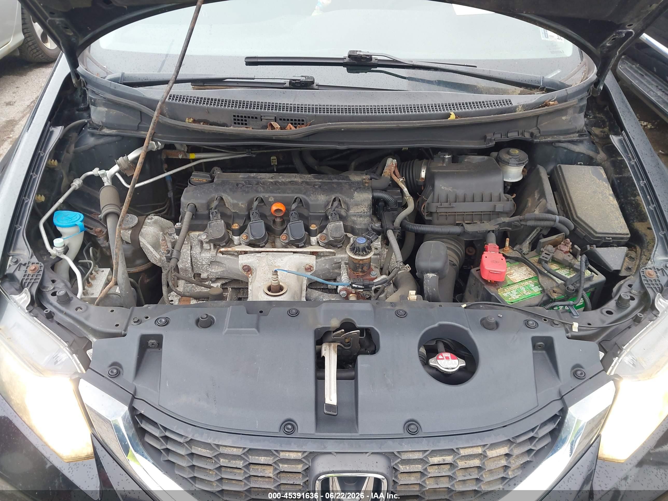 2014 Honda Civic Lx Черный vin: 19XFB2F58EE200688