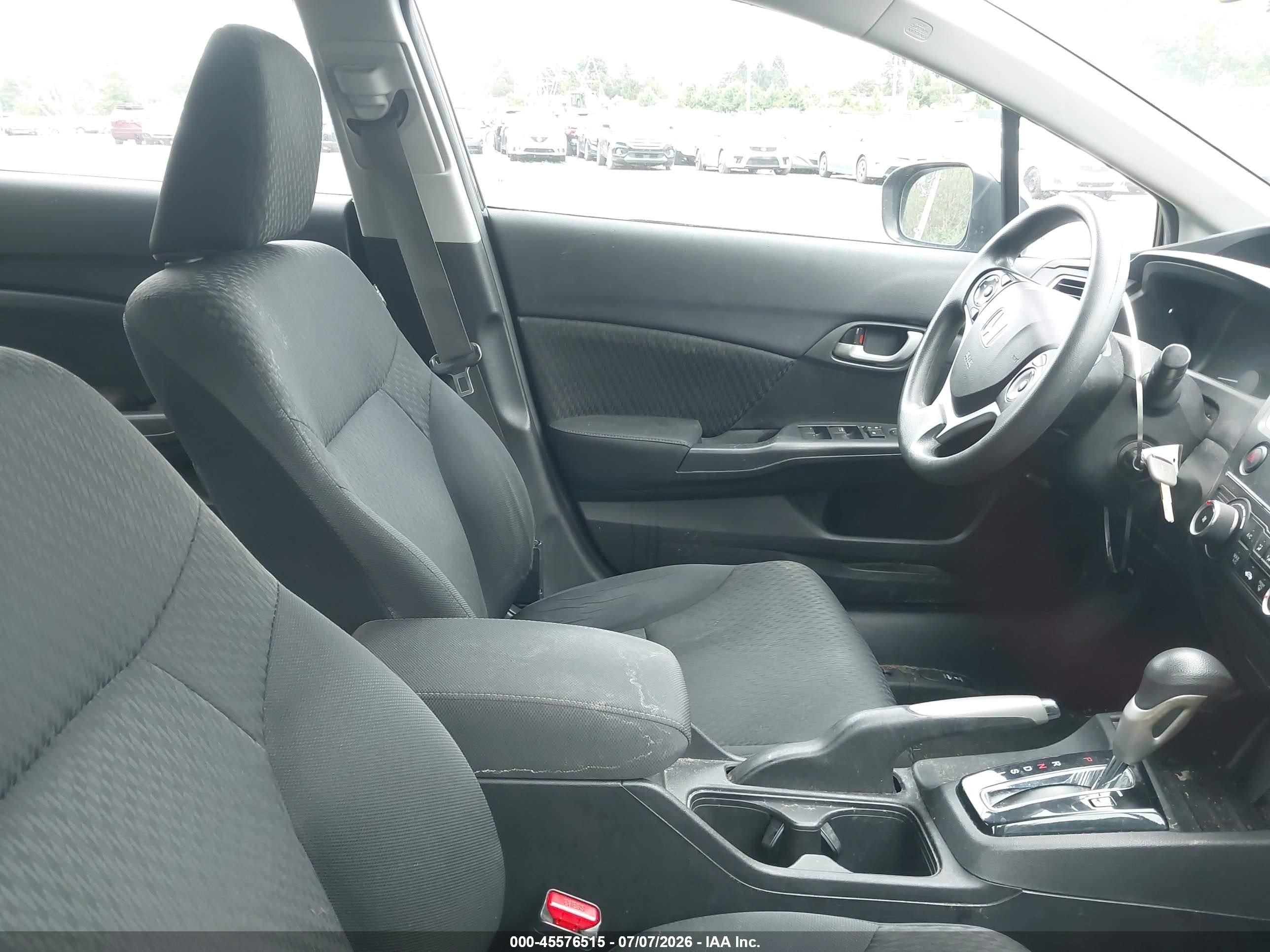 2014 Honda Civic Lx Black vin: 19XFB2F58EE201789