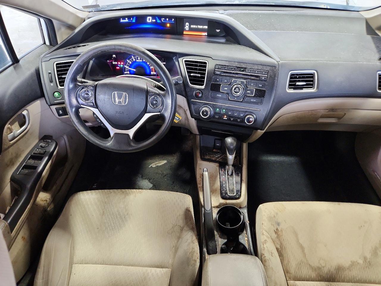 2014 Honda Civic White vin: 19XFB2F58EE204109