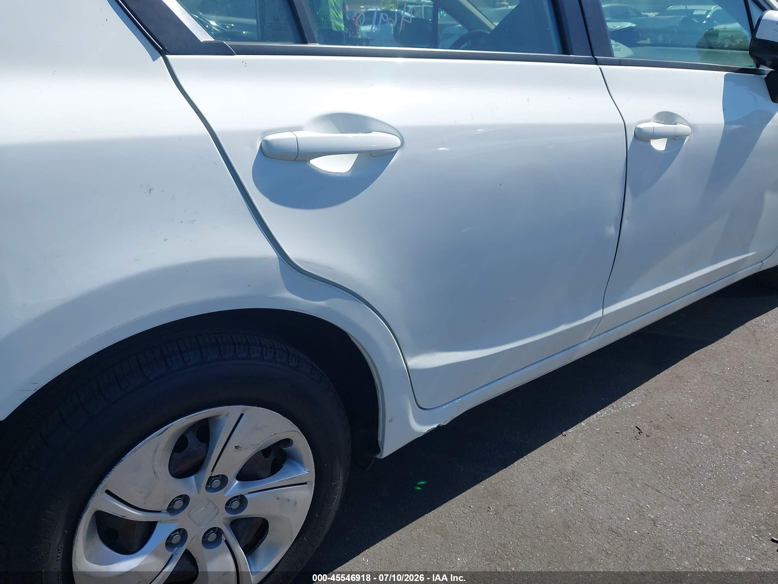 2014 Honda Civic Lx White vin: 19XFB2F58EE211187