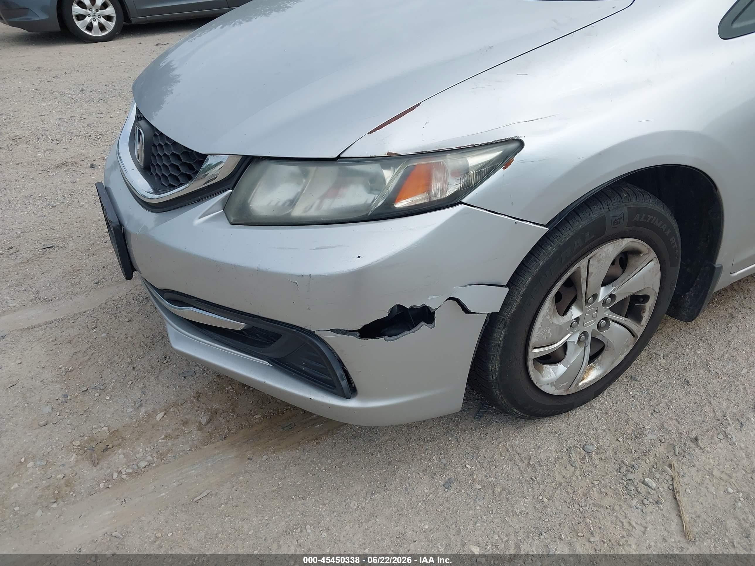 2014 Honda Civic Lx Silver vin: 19XFB2F58EE213960