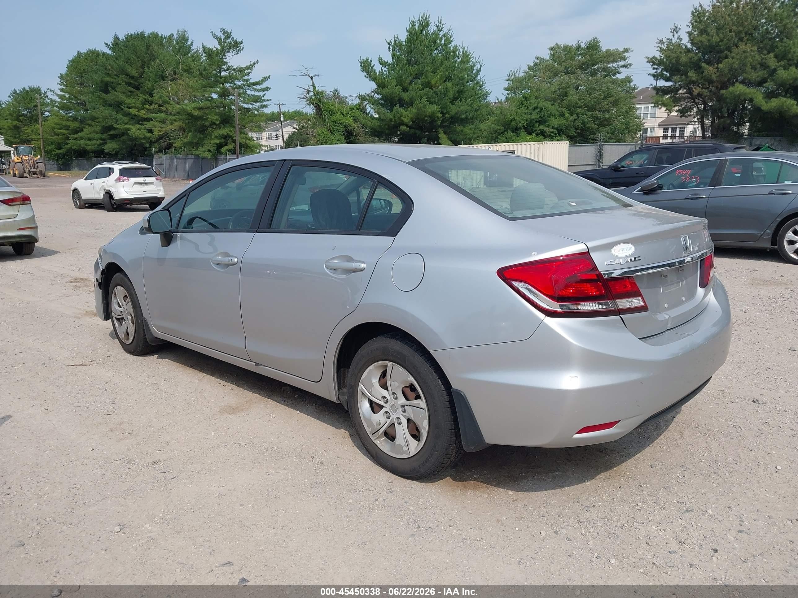 2014 Honda Civic Lx Silver vin: 19XFB2F58EE213960