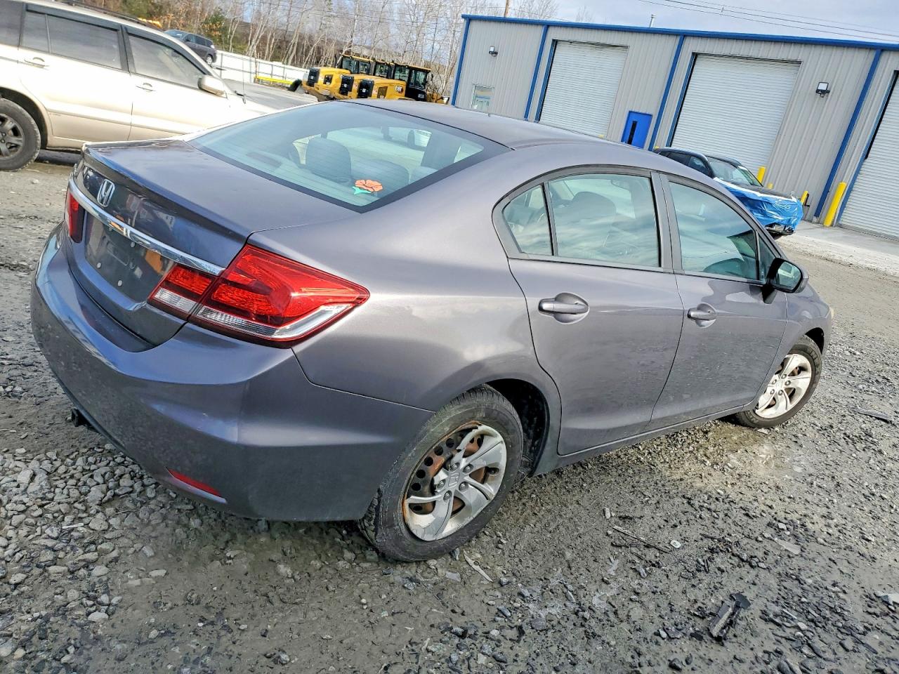 2014 Honda Civic Lx Gray vin: 19XFB2F58EE218253